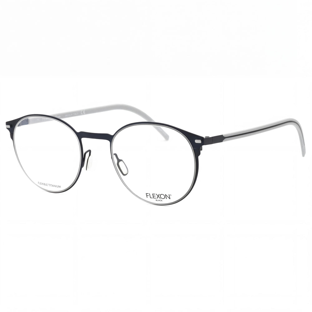 Flexon B2075 Unisex Eyeglasses, Acetate Frame in Navy, Lens Width 49mm, Bridge 21mm, Temple 145mm