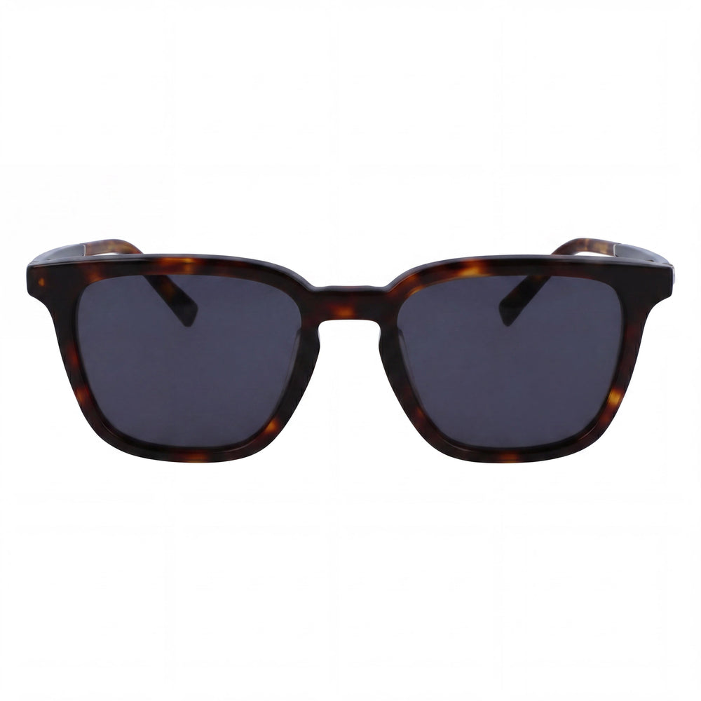 Salvatore Ferragamo Sf1100s Gafas de sol de titanio para hombre con protección UV Marrón oscuro tortuga Marrón claro 52mm