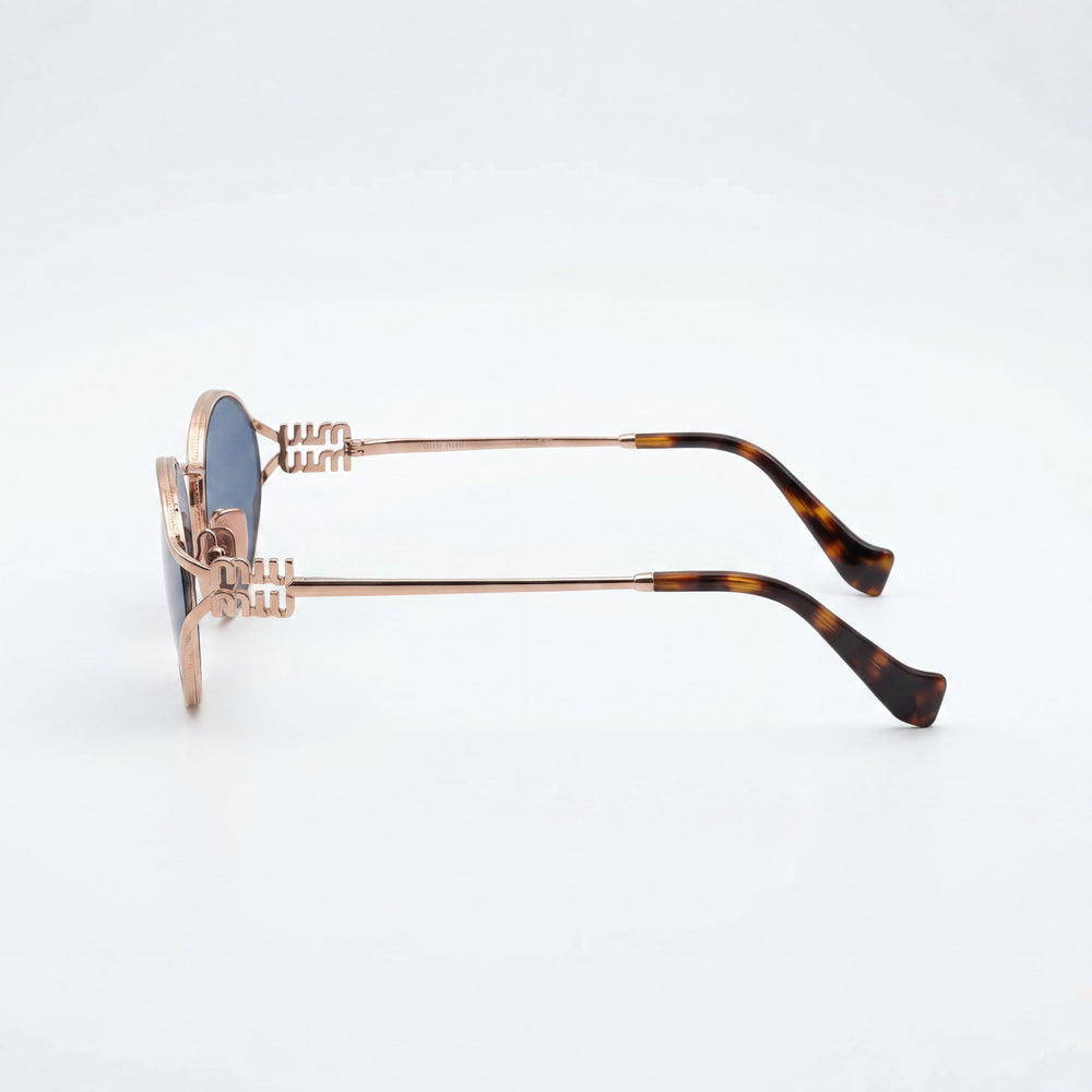 Miu Miu Modern Women's Multi-Coloured Stainless Steel Frame Grey Gradient UV Protected Sunglasses