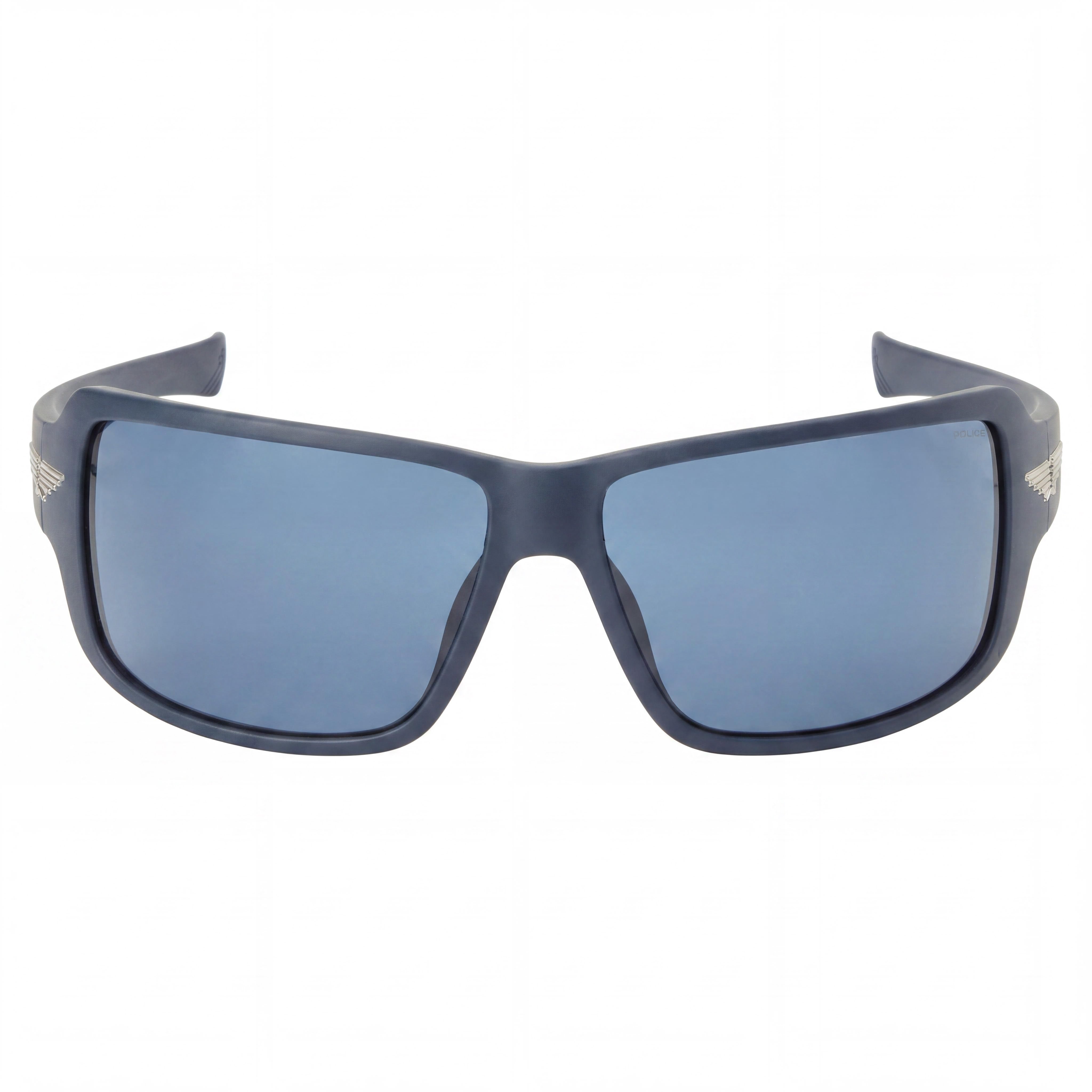 Police Tailwind 5 Men's Casual Injected Frame Sunglasses, Matte Blue, Blue Polycarbonate Lenses UV400, 65-14-115, Photo 2