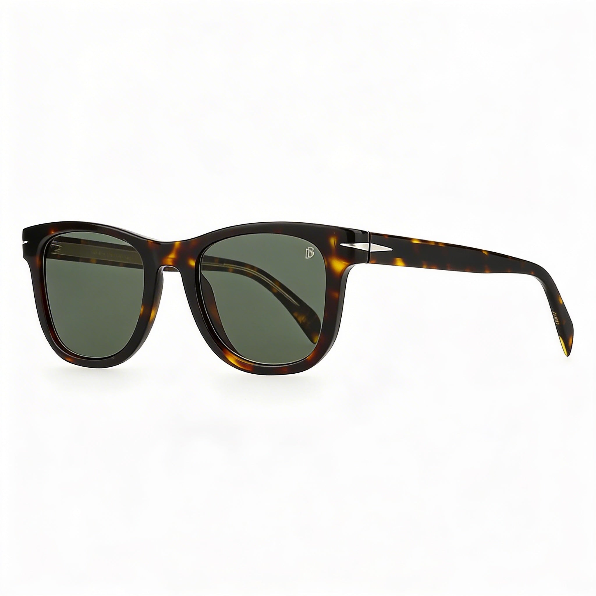 David Beckham db 1006 Unisex Square Full Rim Acetate Frame Dark Havana Non-Polarized Sunglasses 50mm, Photo 3