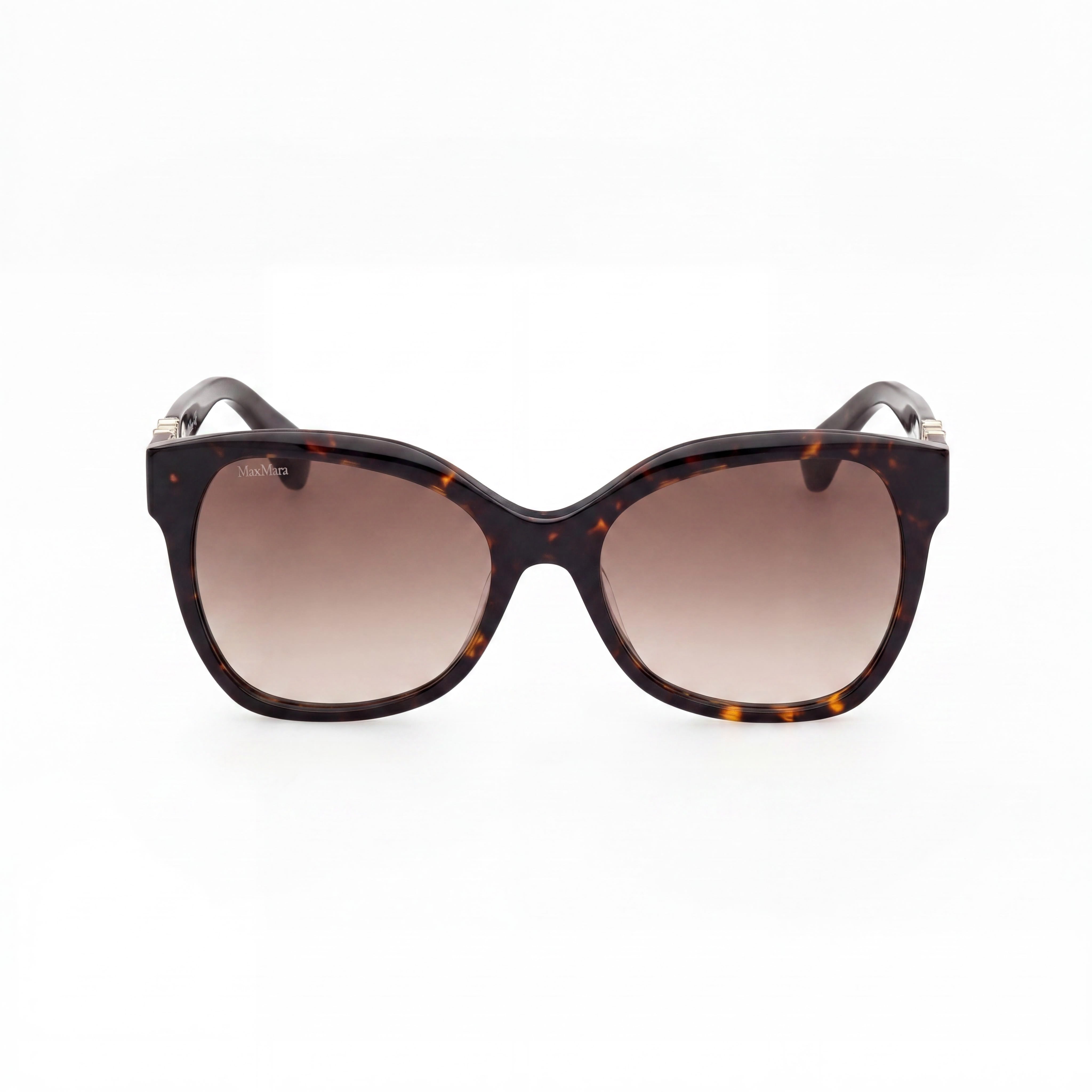 Gafas de sol MaxMara Mm0014 para mujer, montura de plástico, protección UV, color Habana oscuro, marrón degradado, 56 mm, Photo 2