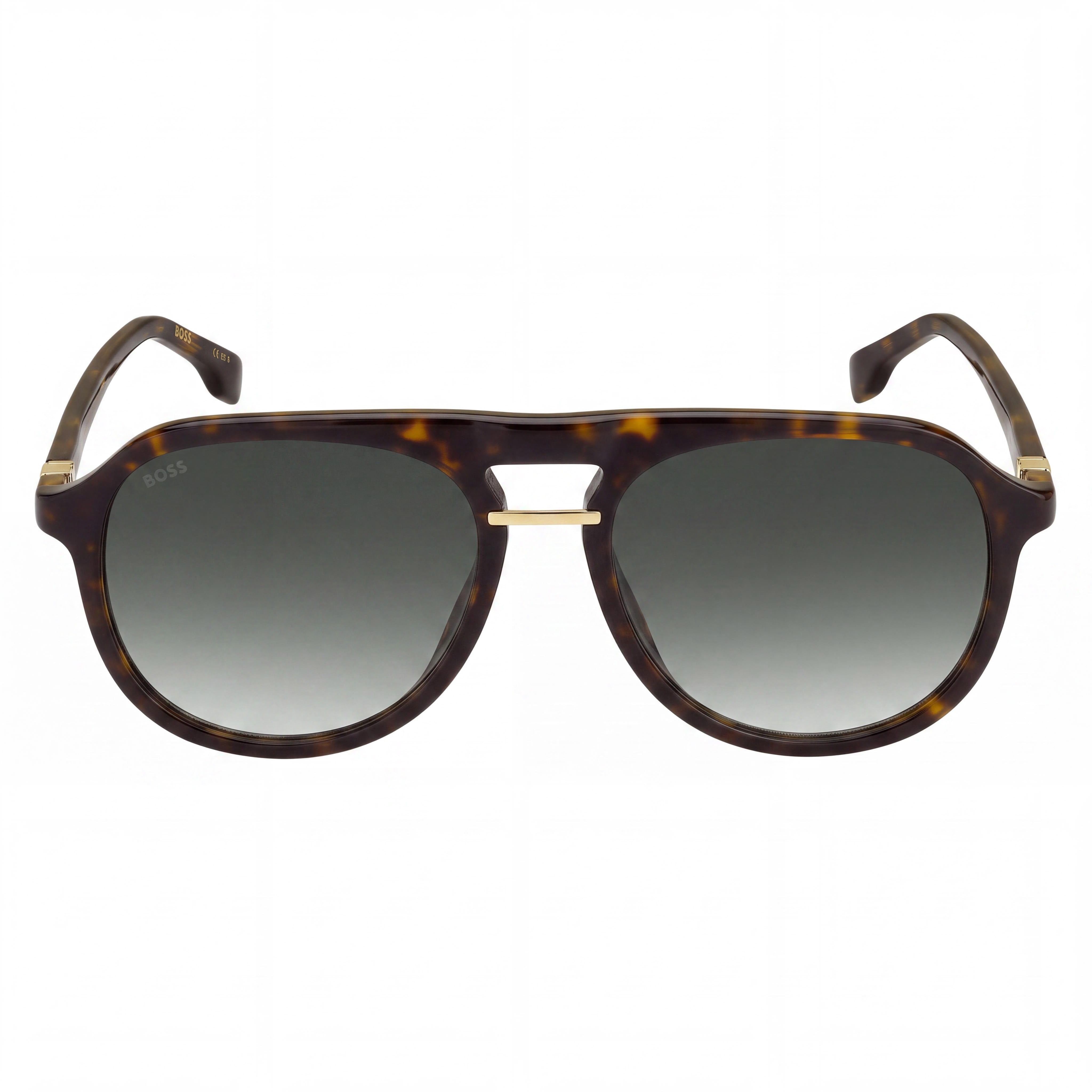 Hugo Boss BOSS 1435/S Casual Unisex Acetate Havana Grey Shaded Sunglasses with Polycarbonate Lenses 54mm, Photo 2