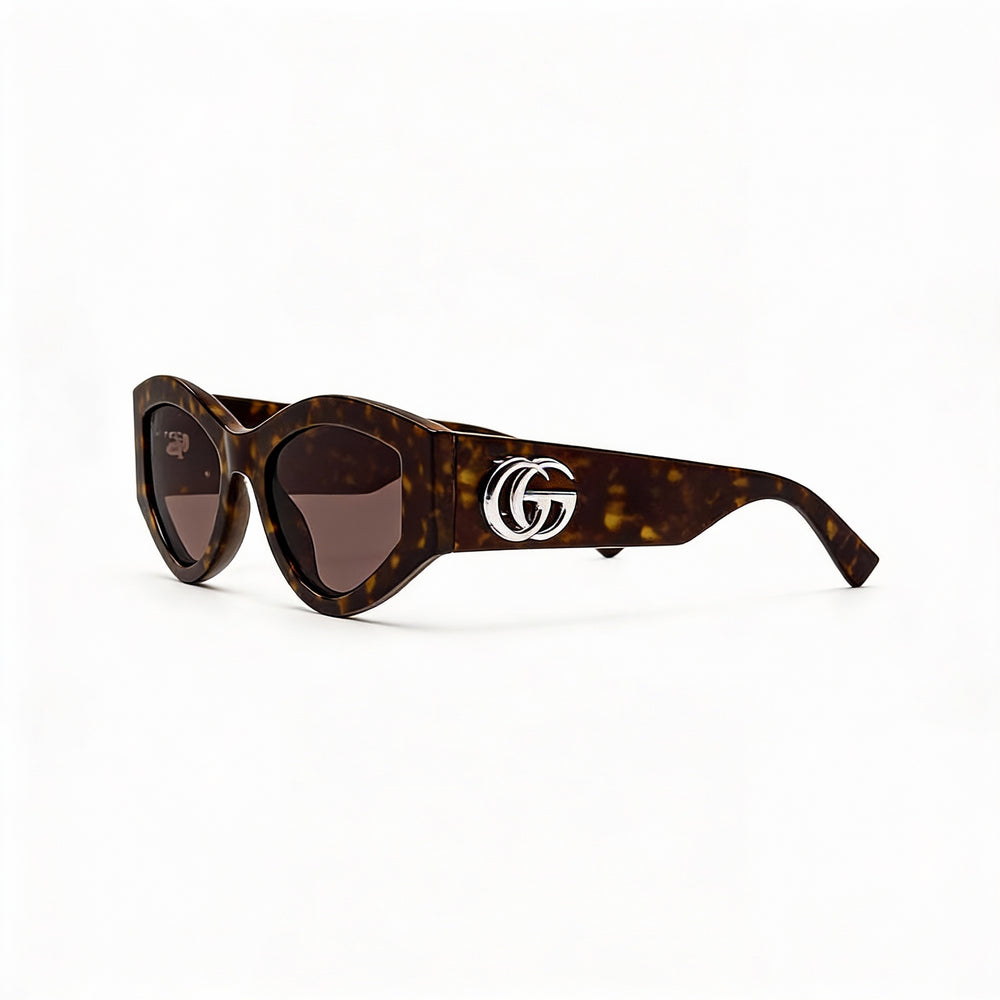 Gucci Modern GG1951S Unisex Recycled Sunglasses with Black Frame and Black Lenses, Bridge 18mm, Temple 145mm
