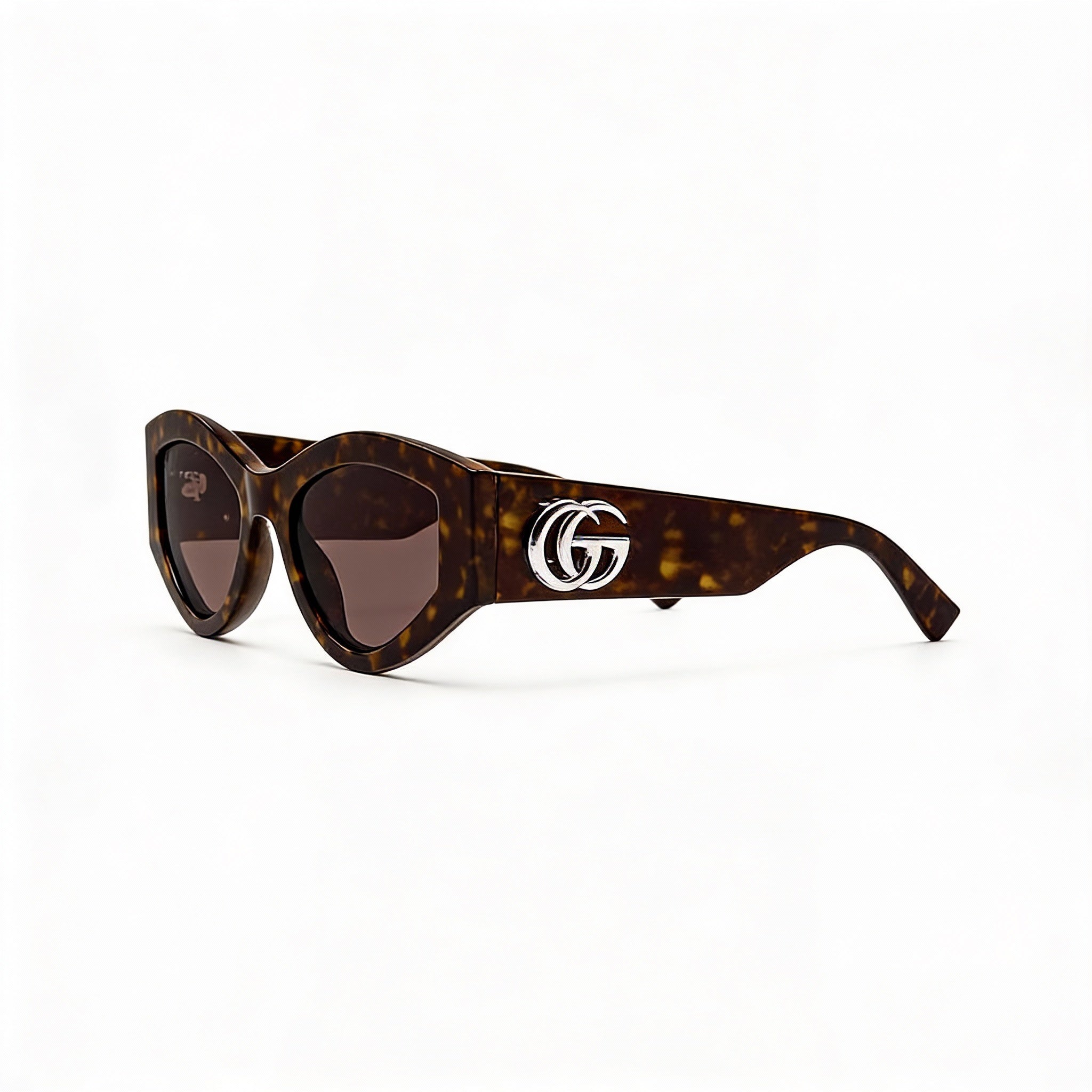 Gucci Modern GG1951S Unisex Recycled Sunglasses with Black Frame and Black Lenses, Bridge 18mm, Temple 145mm, Photo 3