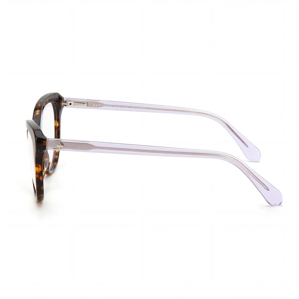 Gafas kate spade new york clásicas para mujer, montura de plástico marrón habana con lentes de policarbonato 52 mm
