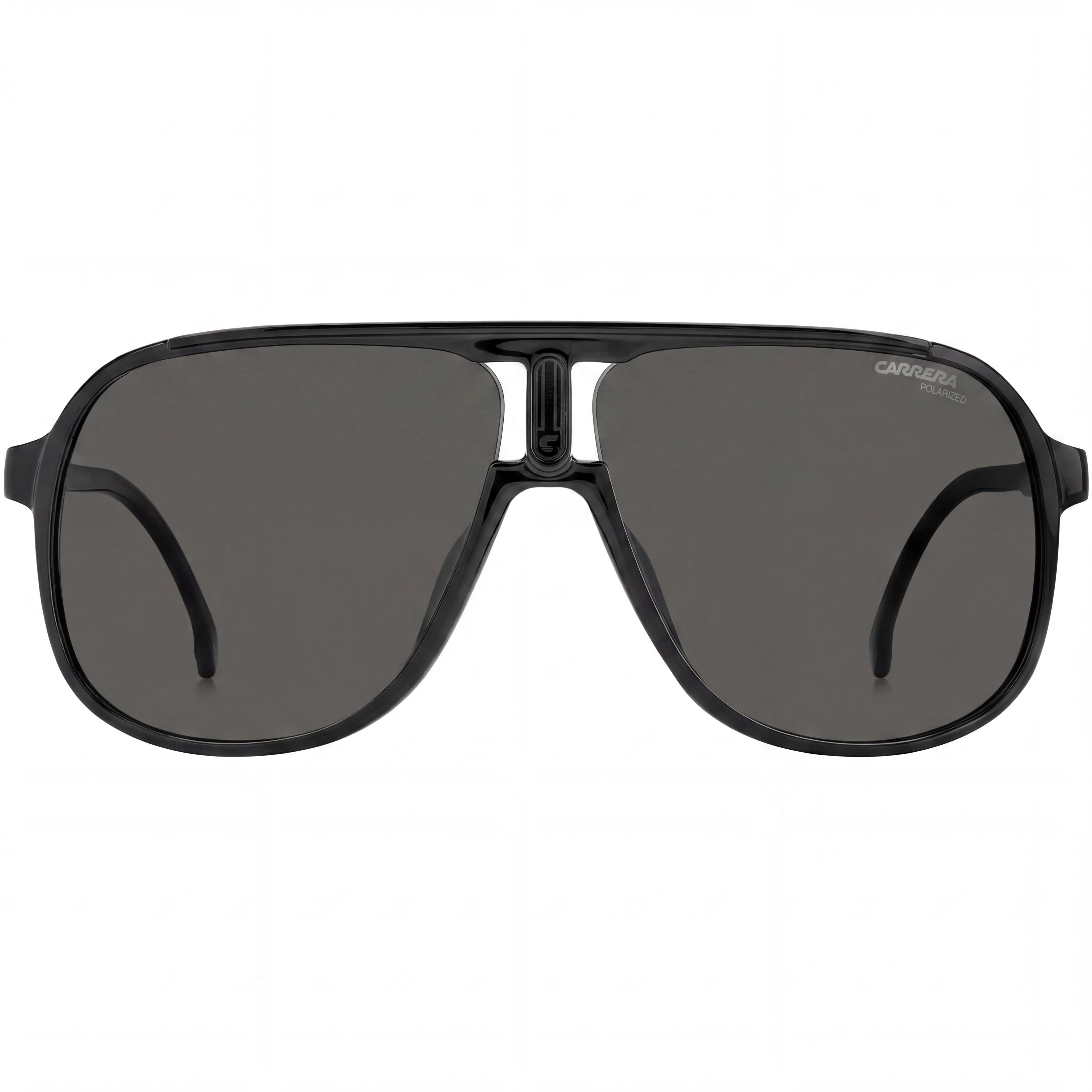 Carrera 1047/S Unisex Black Polyamide Sunglasses with Grey Polarized Lenses & UV Protection 62mm, Photo 2