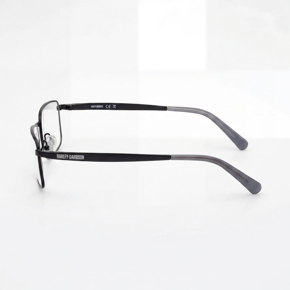 Gafas Harley-Davidson casuales unisex de metal con montura azul mate y lentes de policarbonato azules 57-18-145