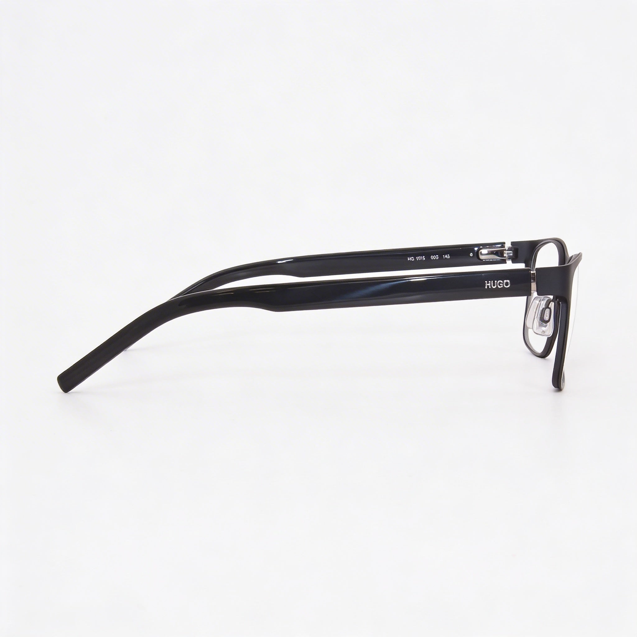 Montura de Gafas Unisex HUGO Hg 1015 con Montura de Acero Aleado en Negro Mate con Ancho de Lente de 54mm, Photo 2