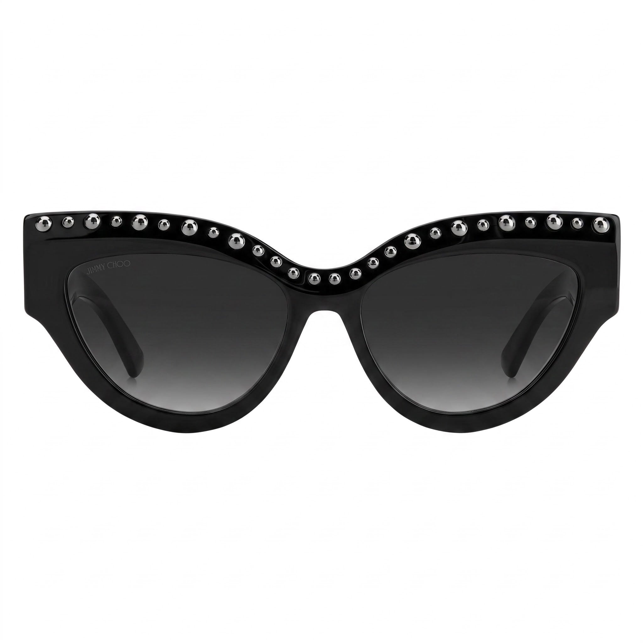 JIMMY CHOO Sonja/G/S Women's Sunglasses with Black Acetate Frame and UV Protected Black Lenses 55mm, Photo 2