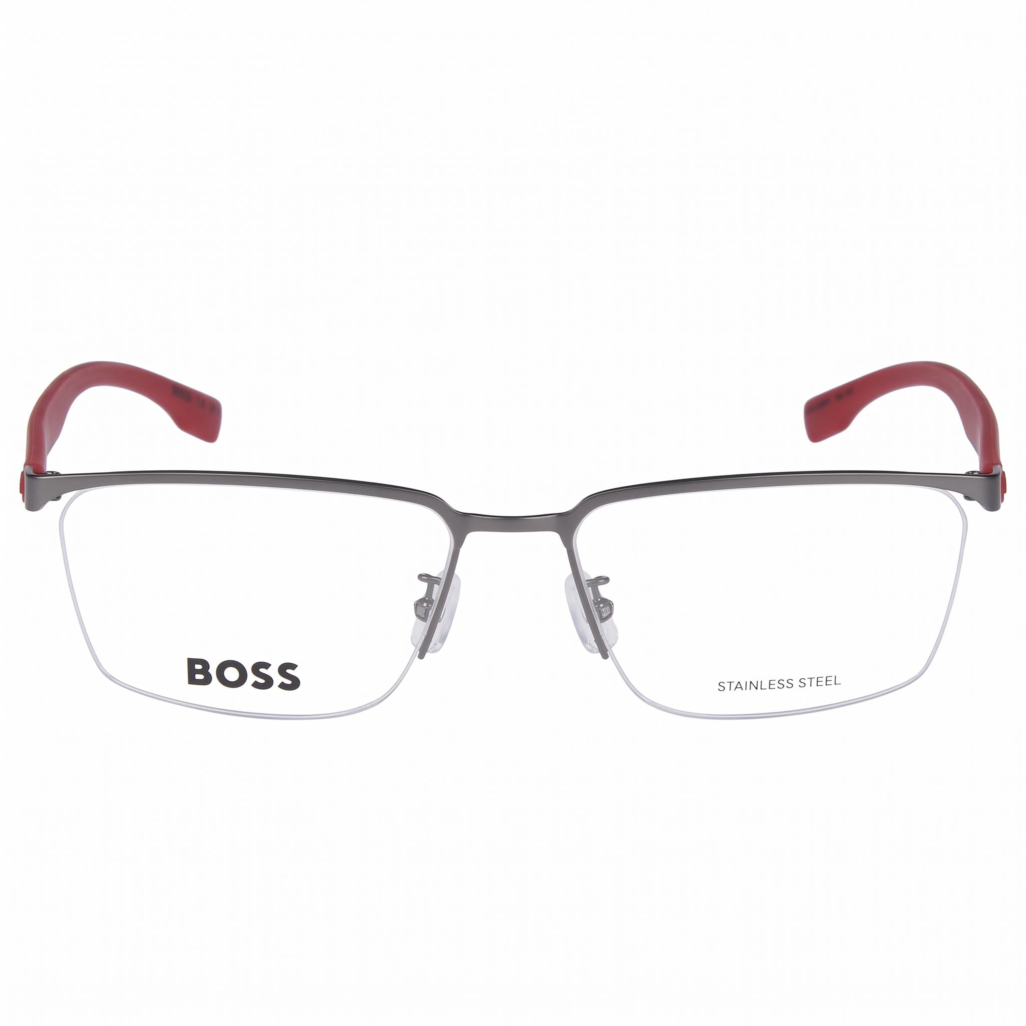 Hugo Boss 1543/f Gafas de hombre de estilo moderno con montura de aleación de acero y acabado Dark Ruth de 57mm, Photo 2