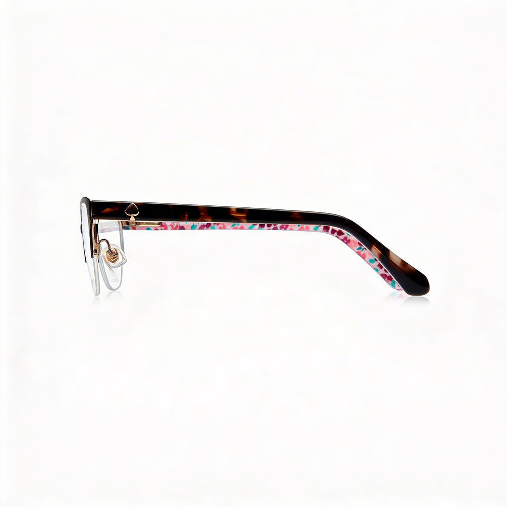 Gafas semirrígidas para mujer Kate Spade New York Ferrara de acero inoxidable marrón con lentes de policarbonato de 51 mm