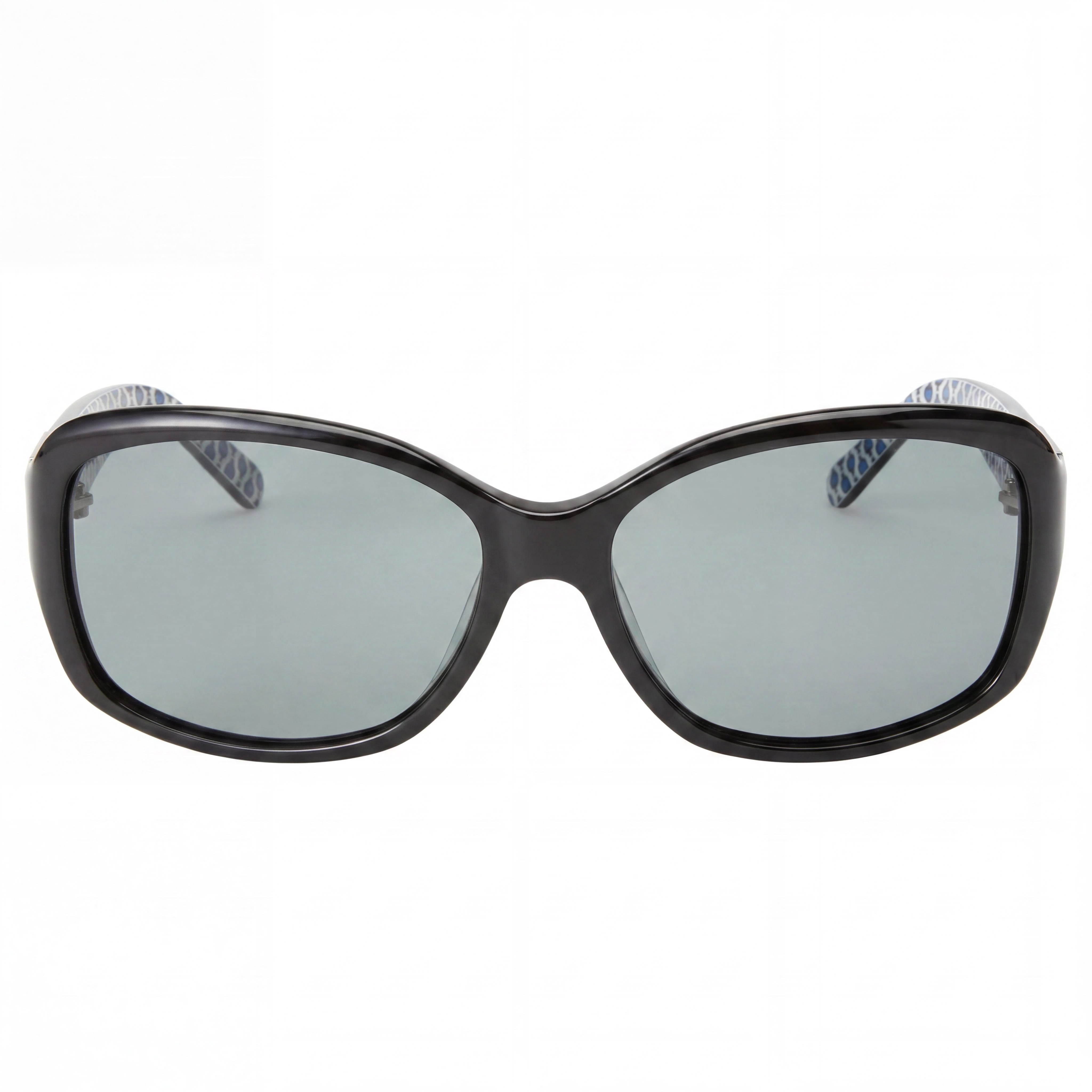 kate spade new york Annika/P/S Gafas de sol de mariposa polarizadas de acetato para mujer 100% UV, montura negra y azul, lente gris 56 mm, Photo 2