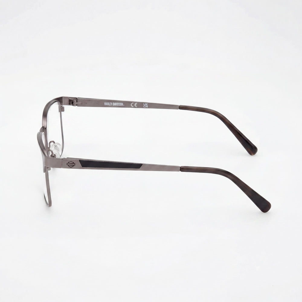 Gafas Harley-Davidson para hombre Hd50074 con montura de metal bruñido en grafito mate y lentes de policarbonato - Talla 55/18/145