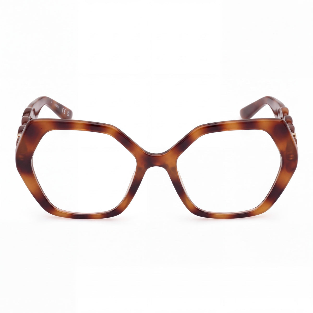 Marcolin eyewear Women's Injected Ophthalmic Frame, Blonde Havana, Multicoloured Lenses, Lens 53mm, Bridge 135mm, Temple 140mm, Photo 2