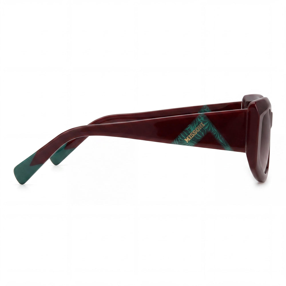 M Missoni Casual Women's Acetate Non-Polarized Sunglasses Burgundy Pink Doubleshade 54-19-140