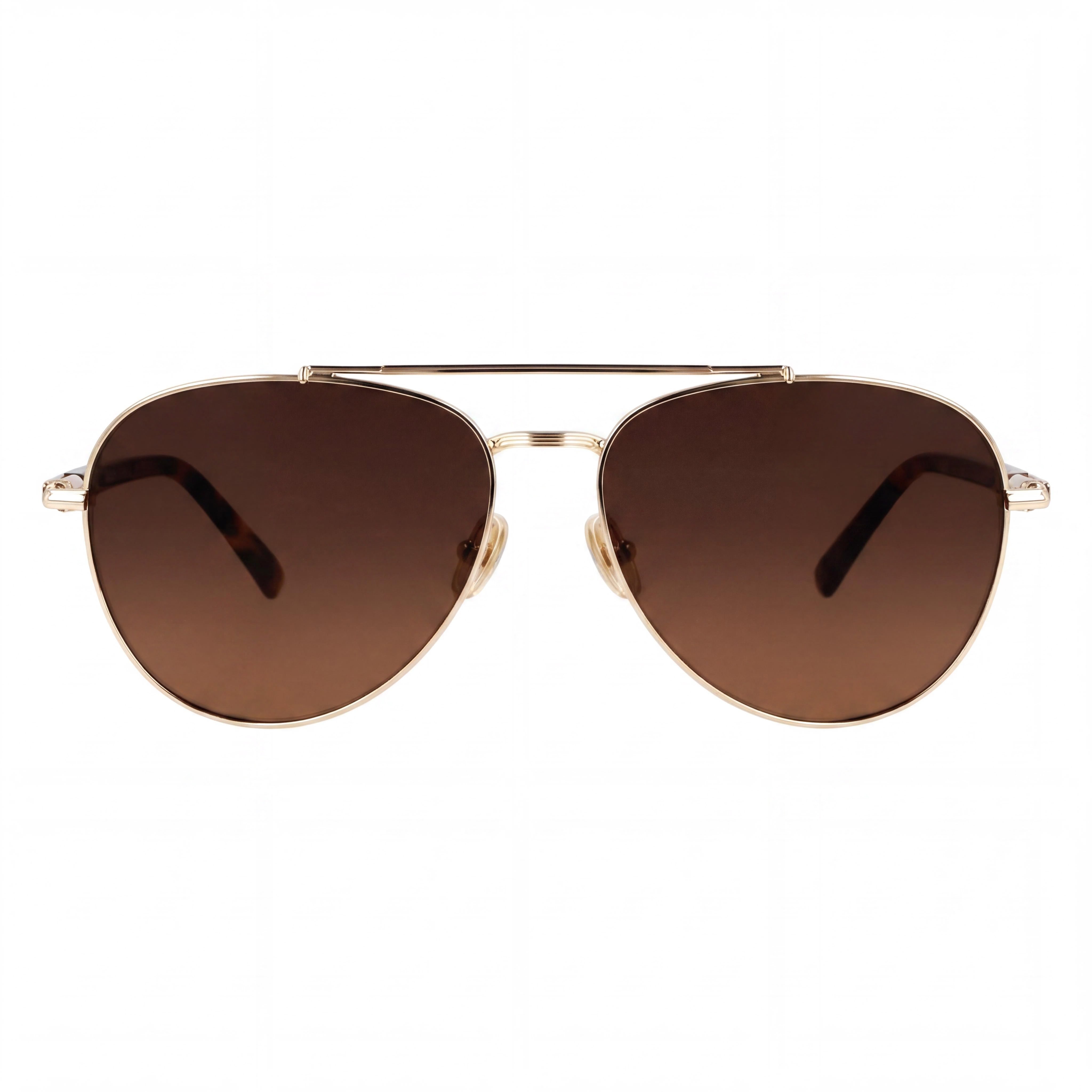 Ferragamo Sf316s Men's Plastic Gold Brown Sunglasses, 100% UVA & UVB Protection, 61mm, Photo 2
