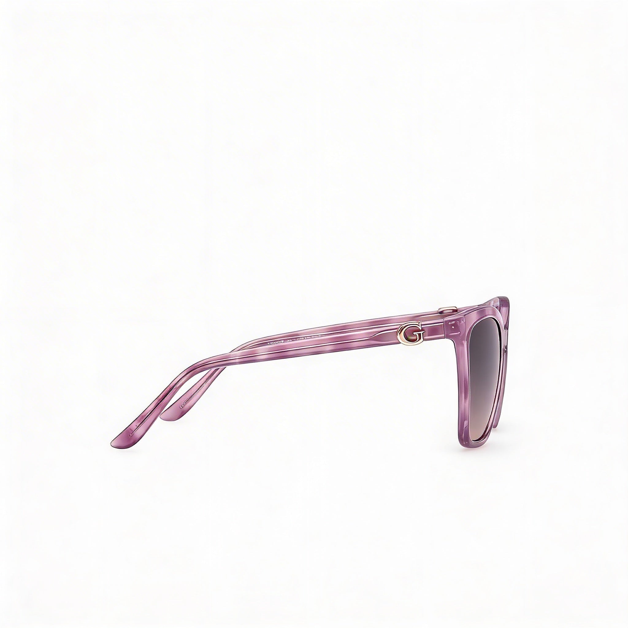 GUESS Gu00191 Gafas de sol de mujer violeta Habana, lentes de espejo degradadas violeta, UV 400, 56 mm, Photo 3