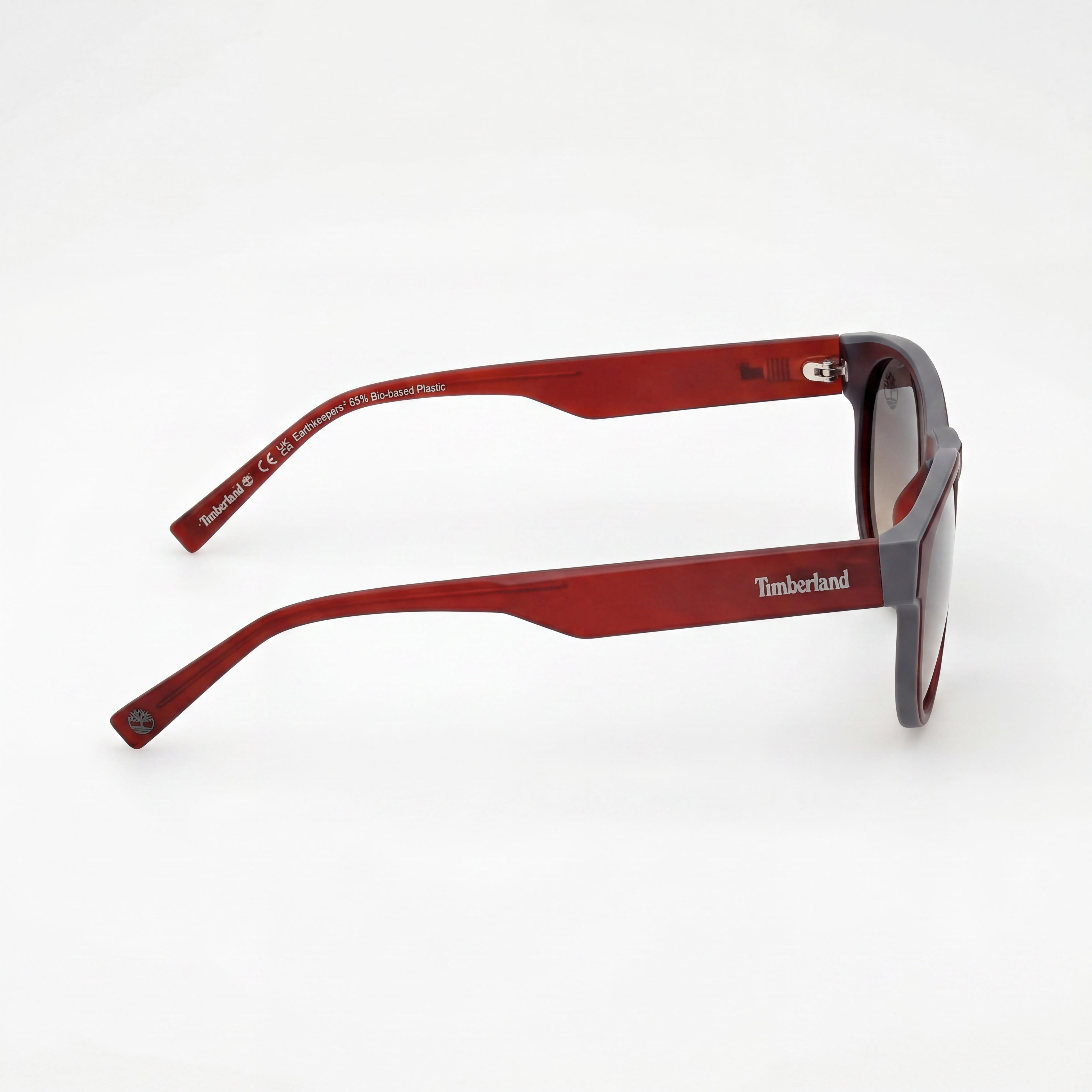 Timberland TB00026 Modern Men's Matte Dark Red Plastic Frame Green Polarized UV Protection Sunglasses 21-145mm, Photo 3