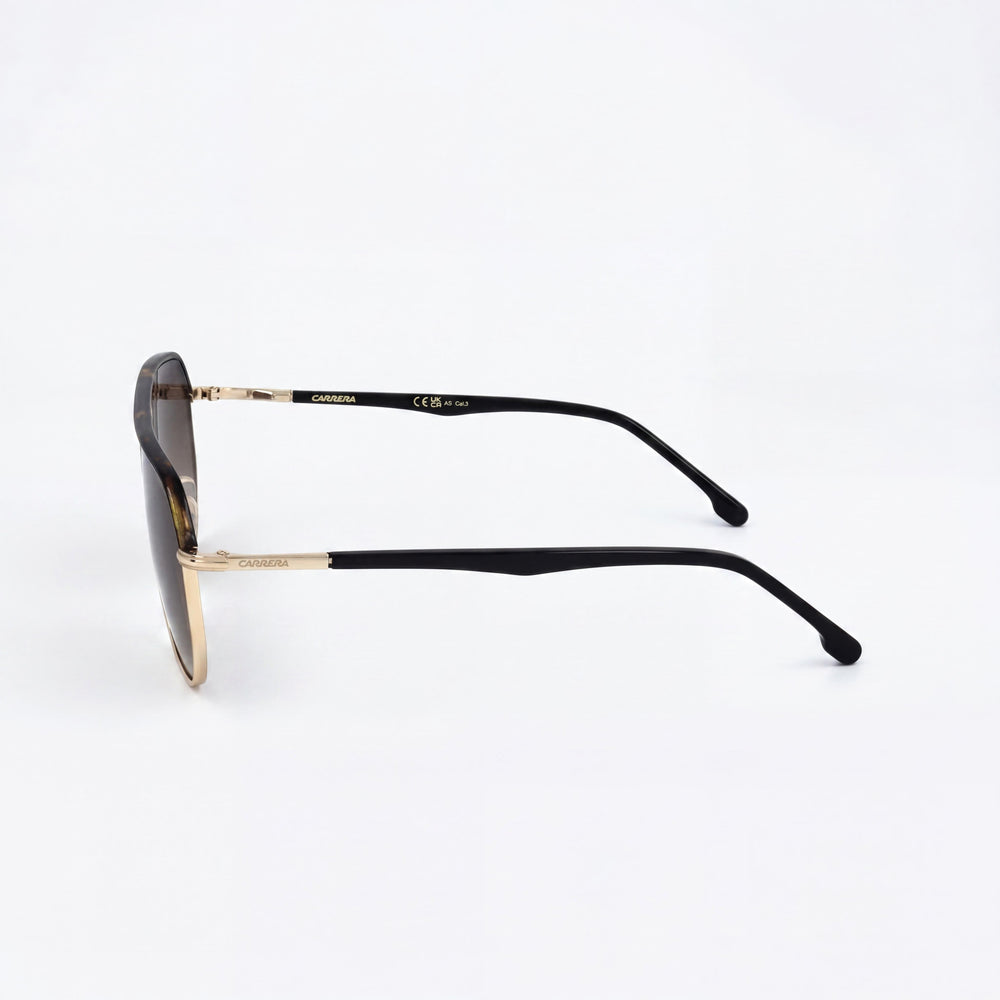 Gafas de sol Carrera Classic para hombre de acero inoxidable dorado havana degradado marrón con protección UV de 59 mm