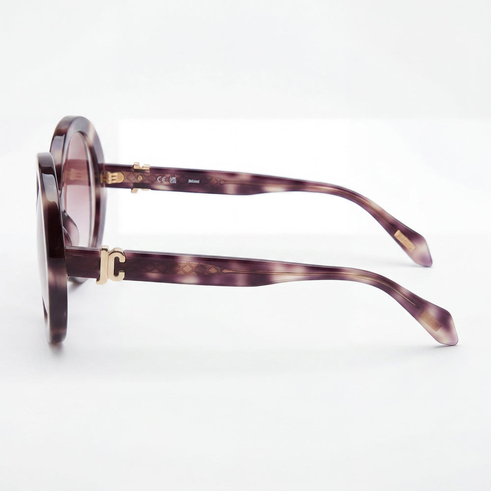 Gafas de sol Just Cavalli Casual para mujer, brillantes, color marrón/beige/habana, con degradado y protección UV, 51-23-140