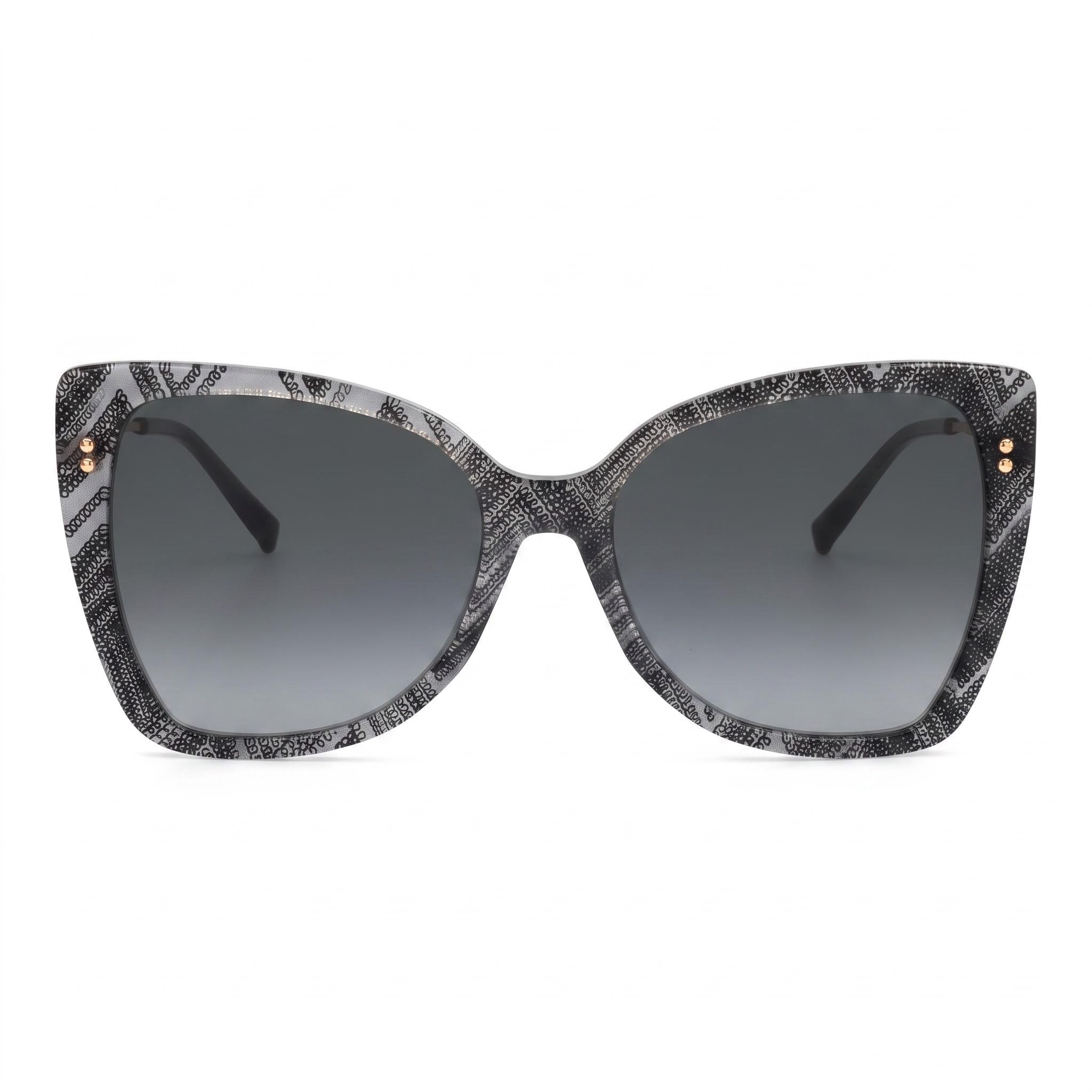 M Missoni Classic Women's Acetate White Black Pattern UV Protected Non-Polarized Sunglasses 58mm, Photo 2