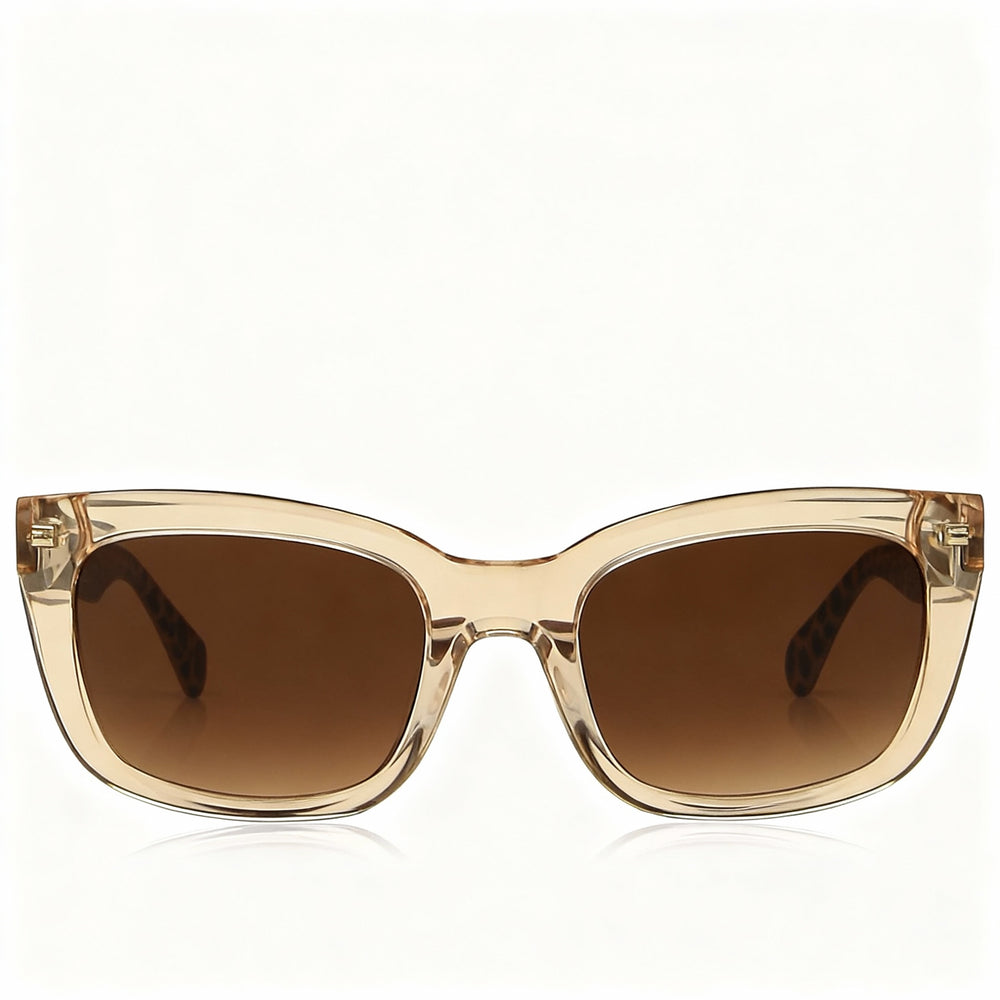 Gafas de sol Kate Spade New York Tammy/S para mujer, transparentes, beige y marrón, de acetato, con degradado marrón, 53 mm