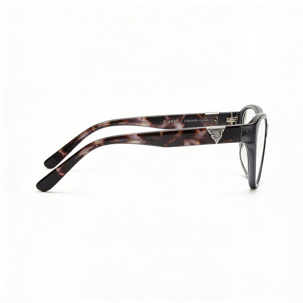 Gafas GUESS de mujer a la moda con montura gris brillante y lentes de policarbonato no polarizadas, tamaño 51-16-135