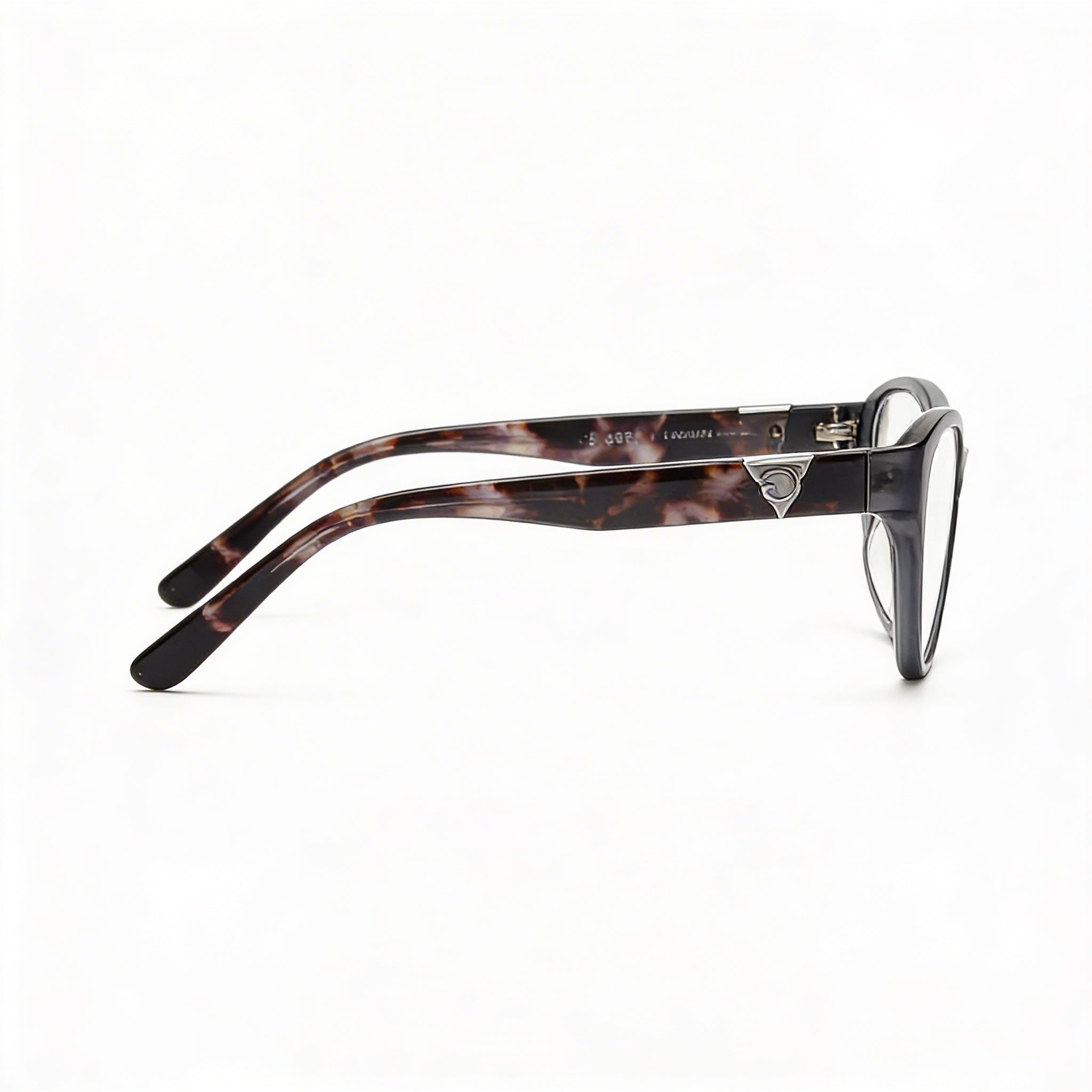 Gafas GUESS de mujer a la moda con montura gris brillante y lentes de policarbonato no polarizadas, tamaño 51-16-135, Photo 2
