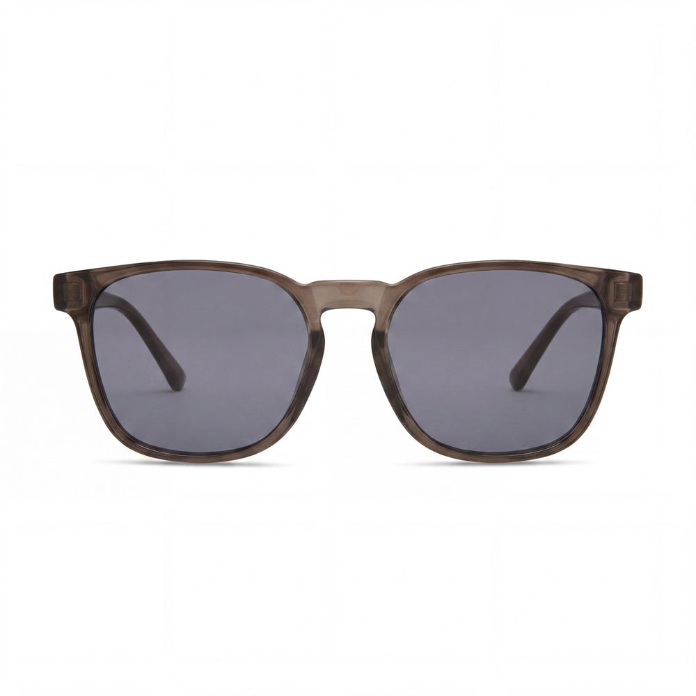 Kenneth Cole KC1414 Men's Grey Plastic Frame Sunglasses with Blue Non-Polarized Lenses, 54mm Lens Width