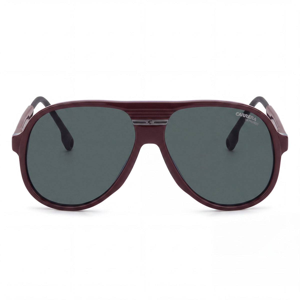 Carrera Casual Women's Burgundy Acetate Frame Sunglasses with Polycarbonate Lenses, 59mm Lens Width, Photo 2