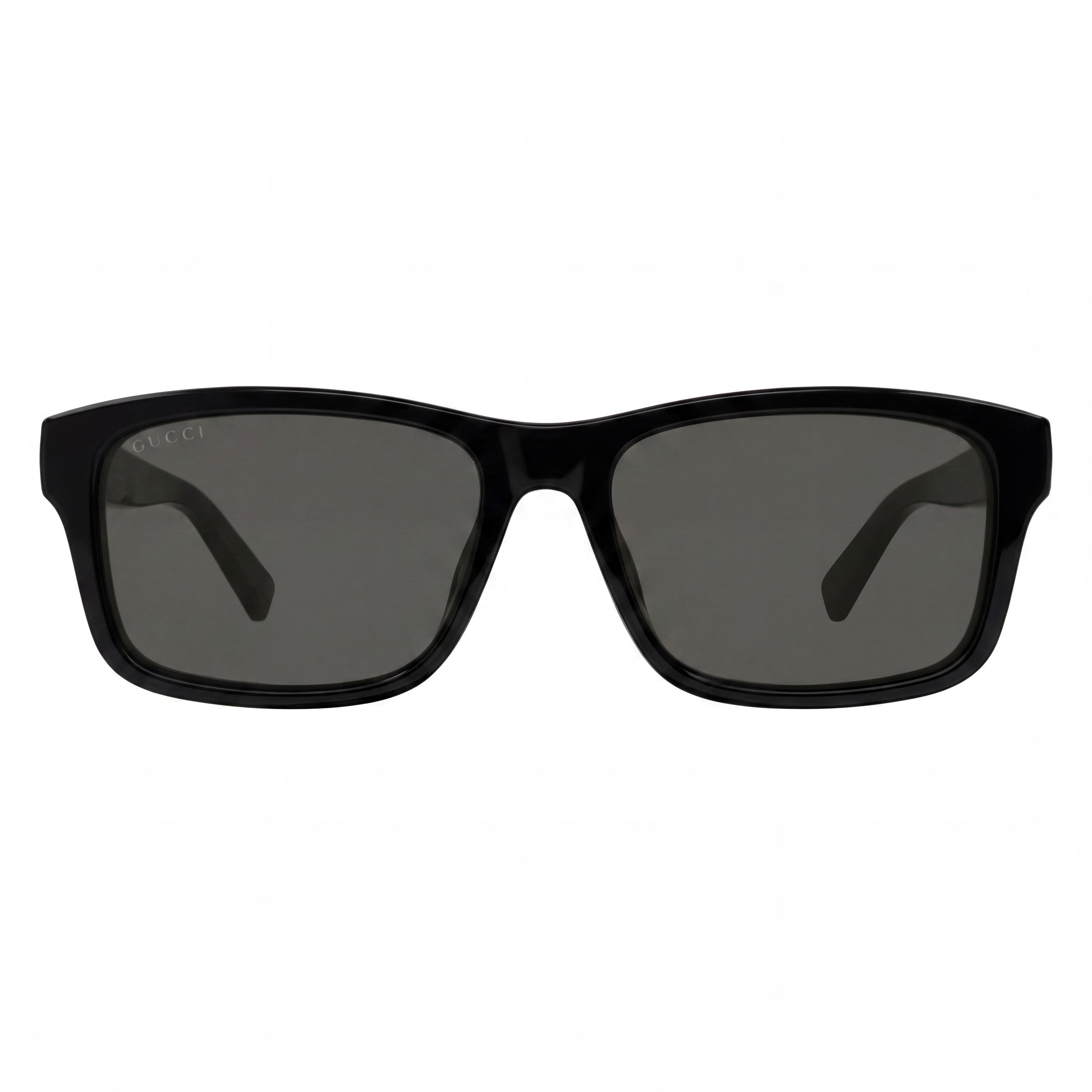 Gafas de sol unisex modernas Gucci con montura negra y lentes negras, puente 18 mm, patillas 145 mm, Photo 2