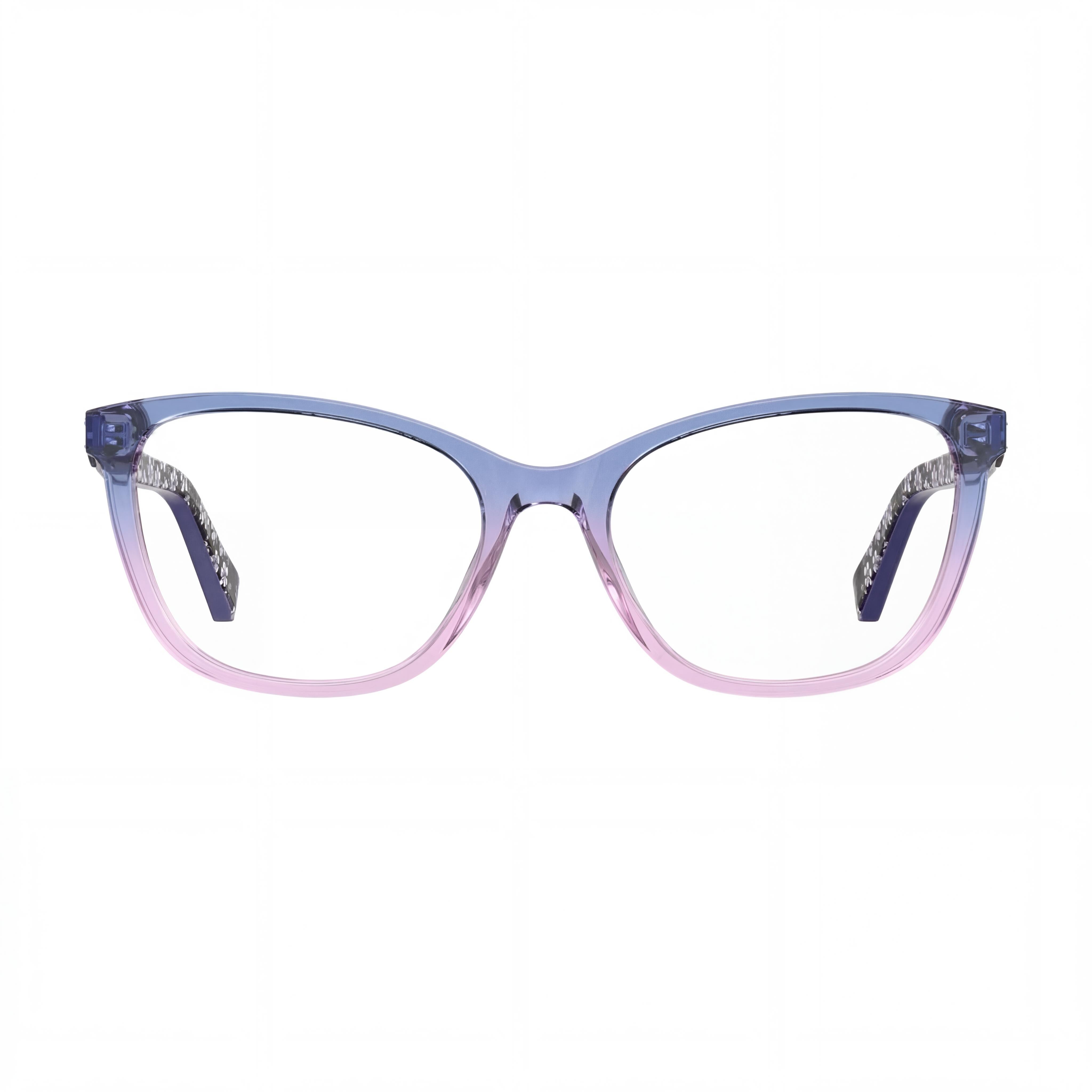 Moschino Mol575 Women's Blue Acetate Optical Eyeglasses, 53mm Lens, 18mm Bridge, 140mm Temple, Photo 2
