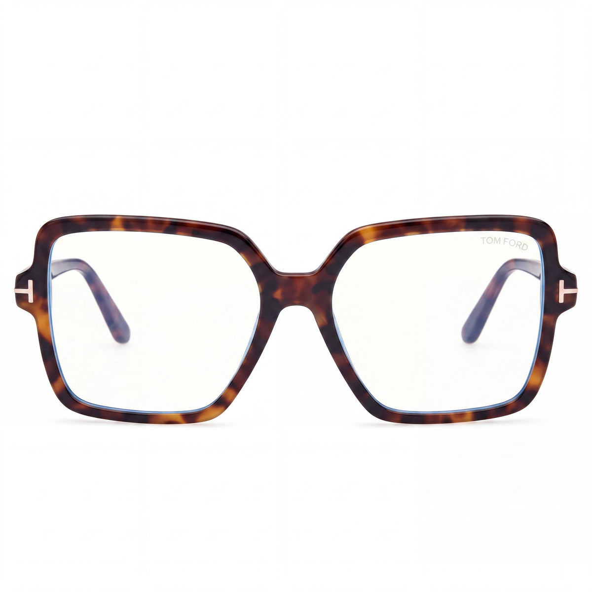 Tom Ford Classic Unisex Dark Havana Blue Filter Plastic Frame Black Non- Lenses 56mm Eyewear, Photo 2