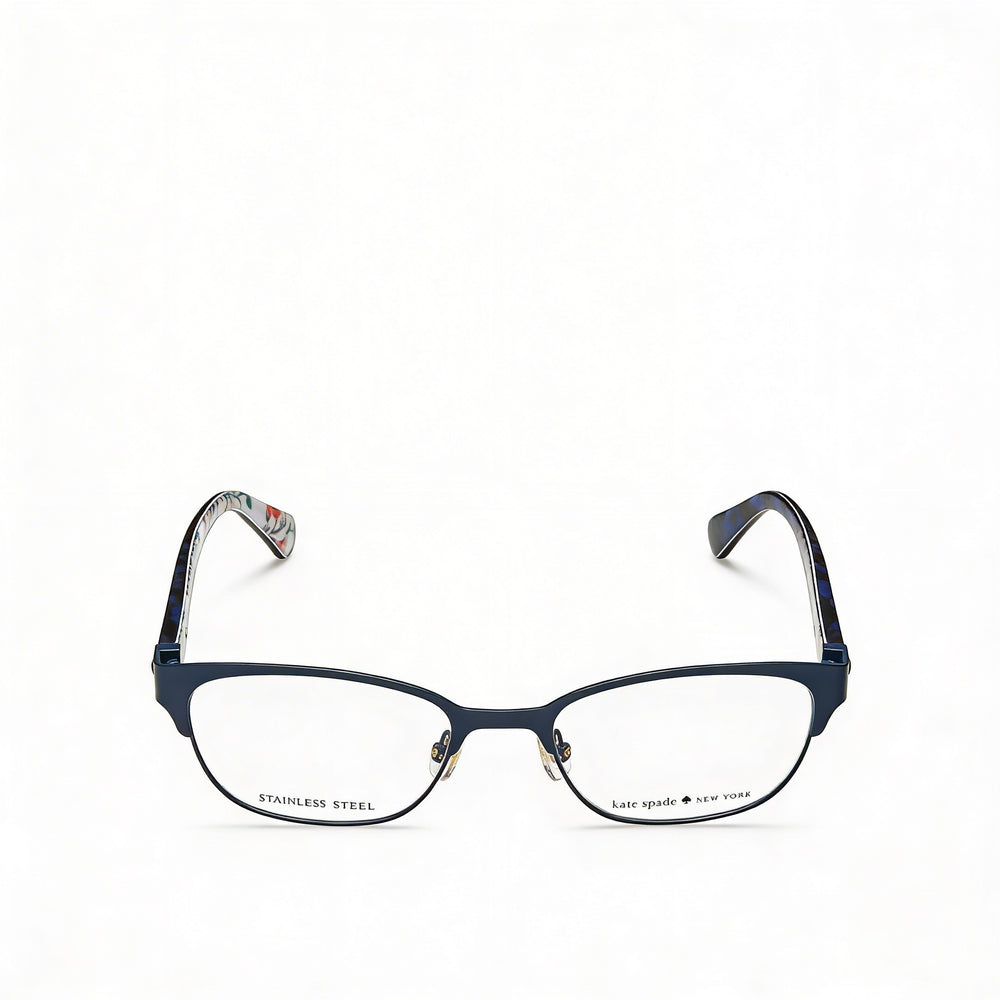 kate spade new york Diandra Gafas de Sol Rectangulares para Mujer de Aleación de Acero Azul Habana 49 mm