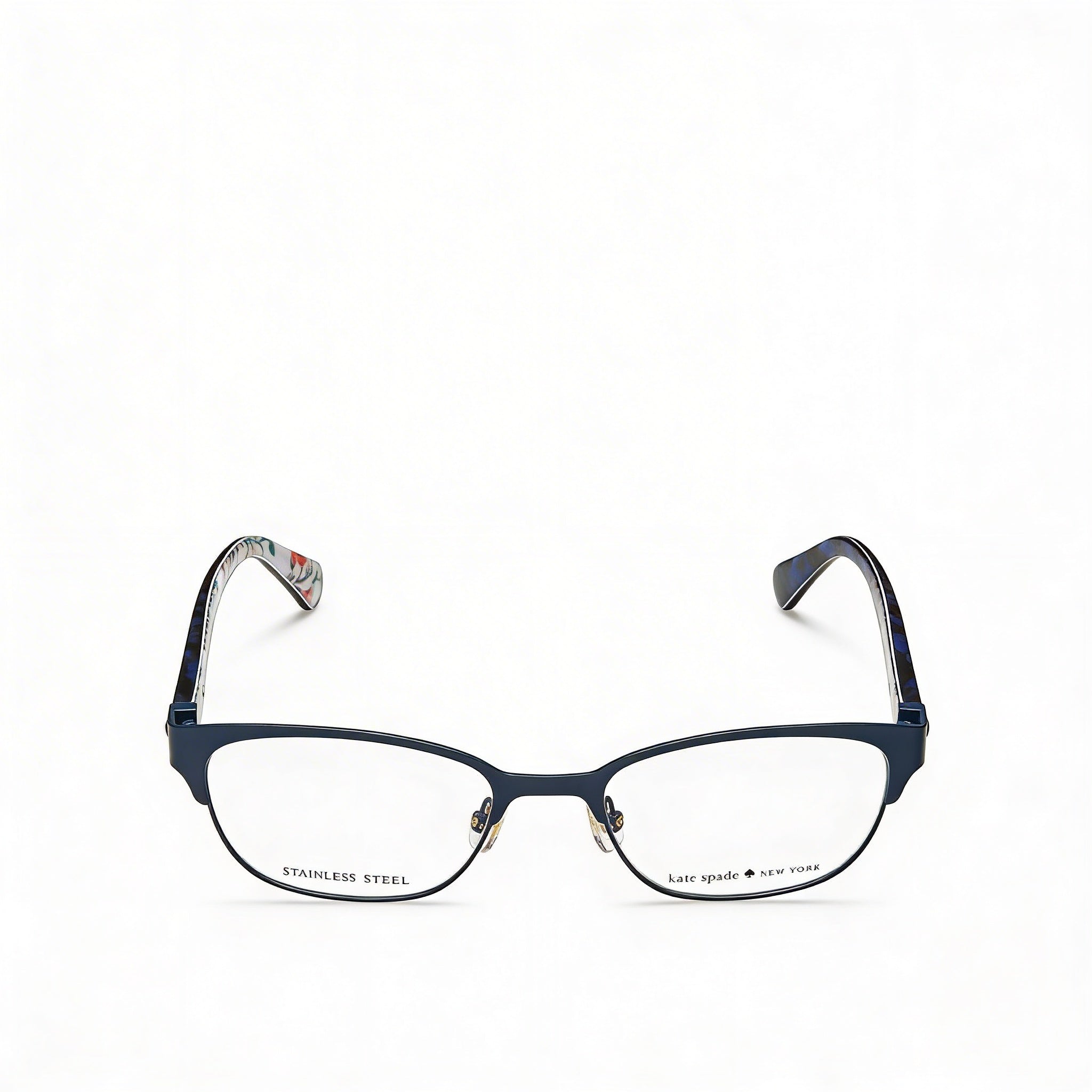 kate spade new york Diandra Gafas de Sol Rectangulares para Mujer de Aleación de Acero Azul Habana 49 mm, Photo 3