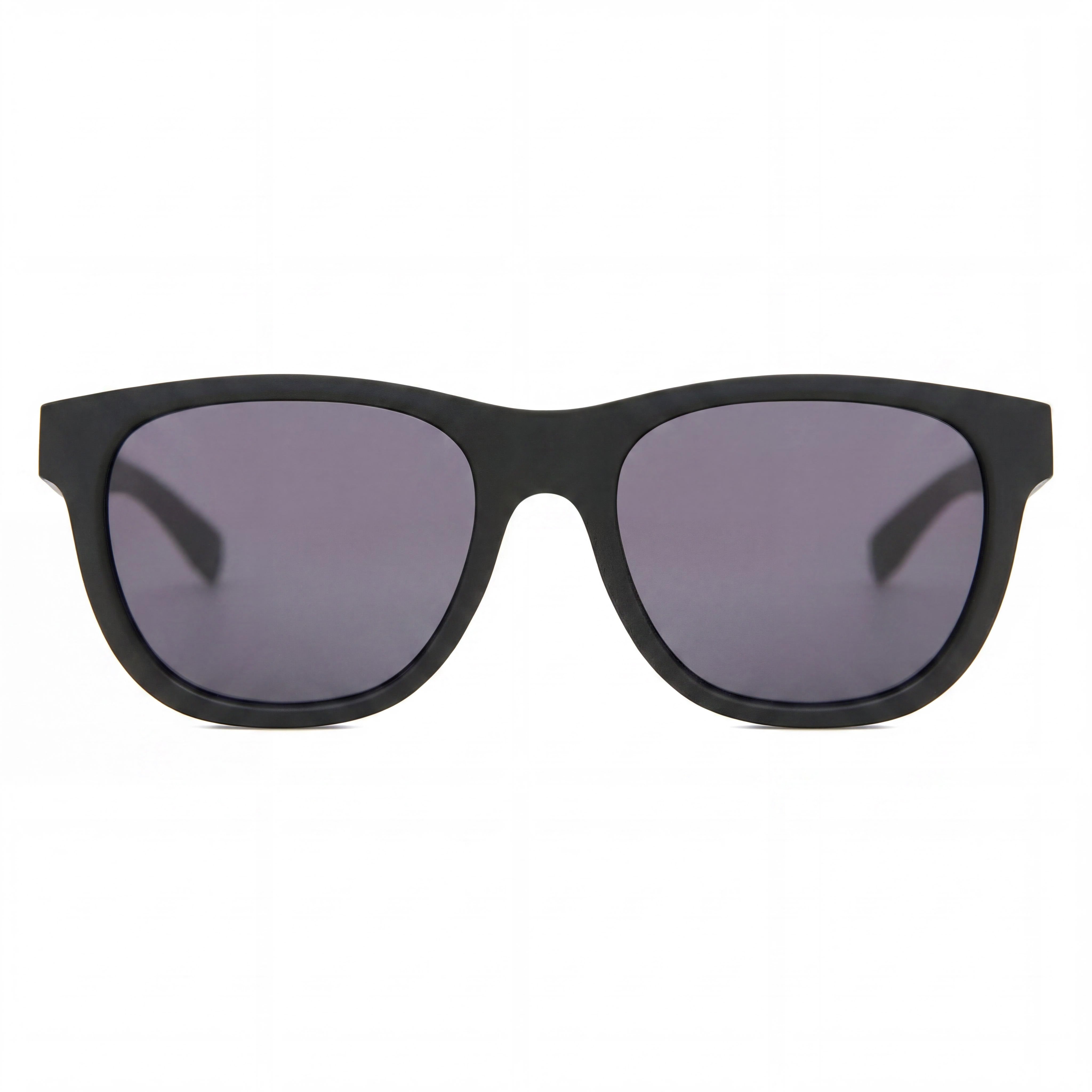 Gafas de sol Lacoste Classic unisex con montura de plástico negro mate, lentes negras y protección UV de 54 mm, Photo 2