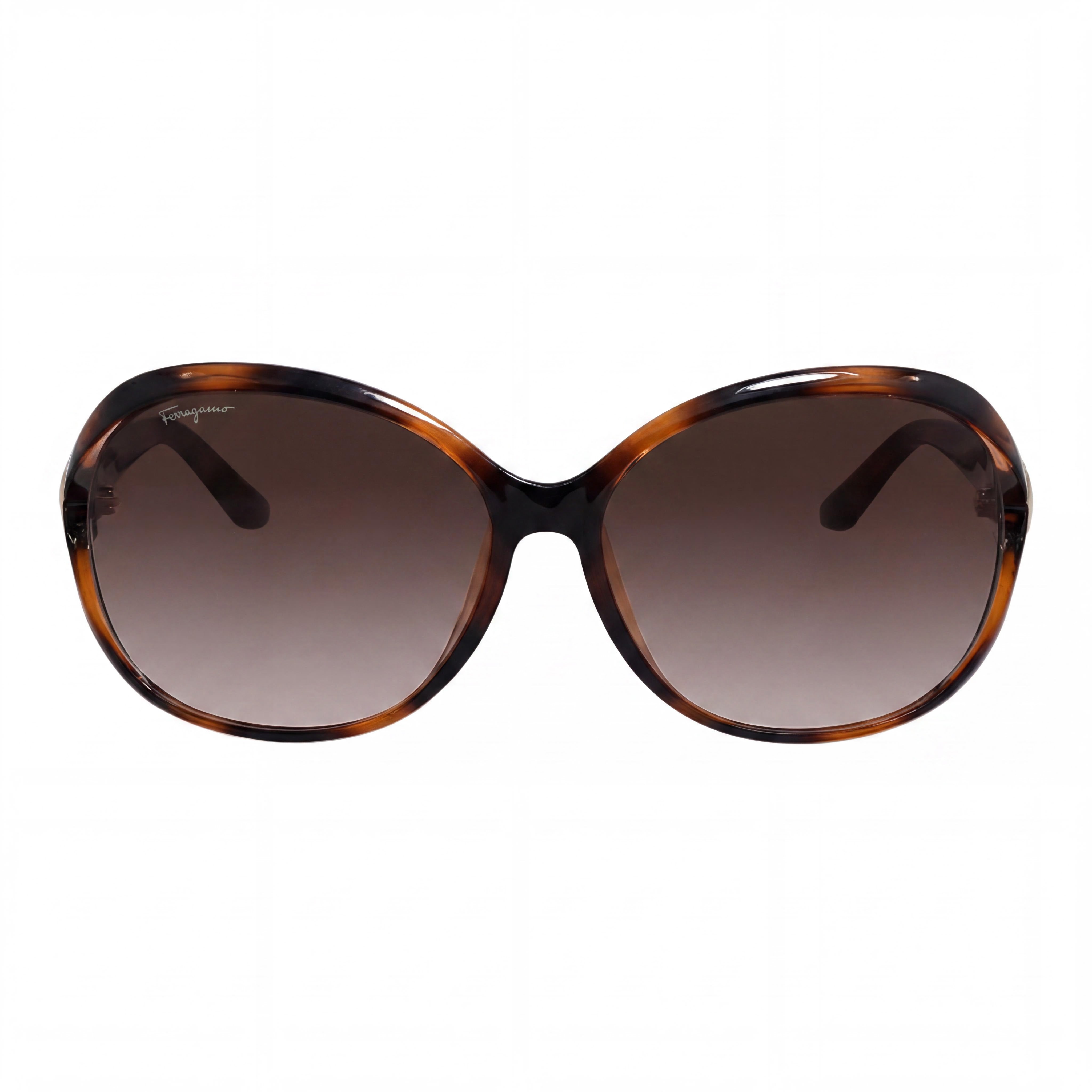 Salvatore Ferragamo Classic Women's Tortoise Plastic Brown Gradient 100% UV Protected 61mm Sunglasses, Photo 2