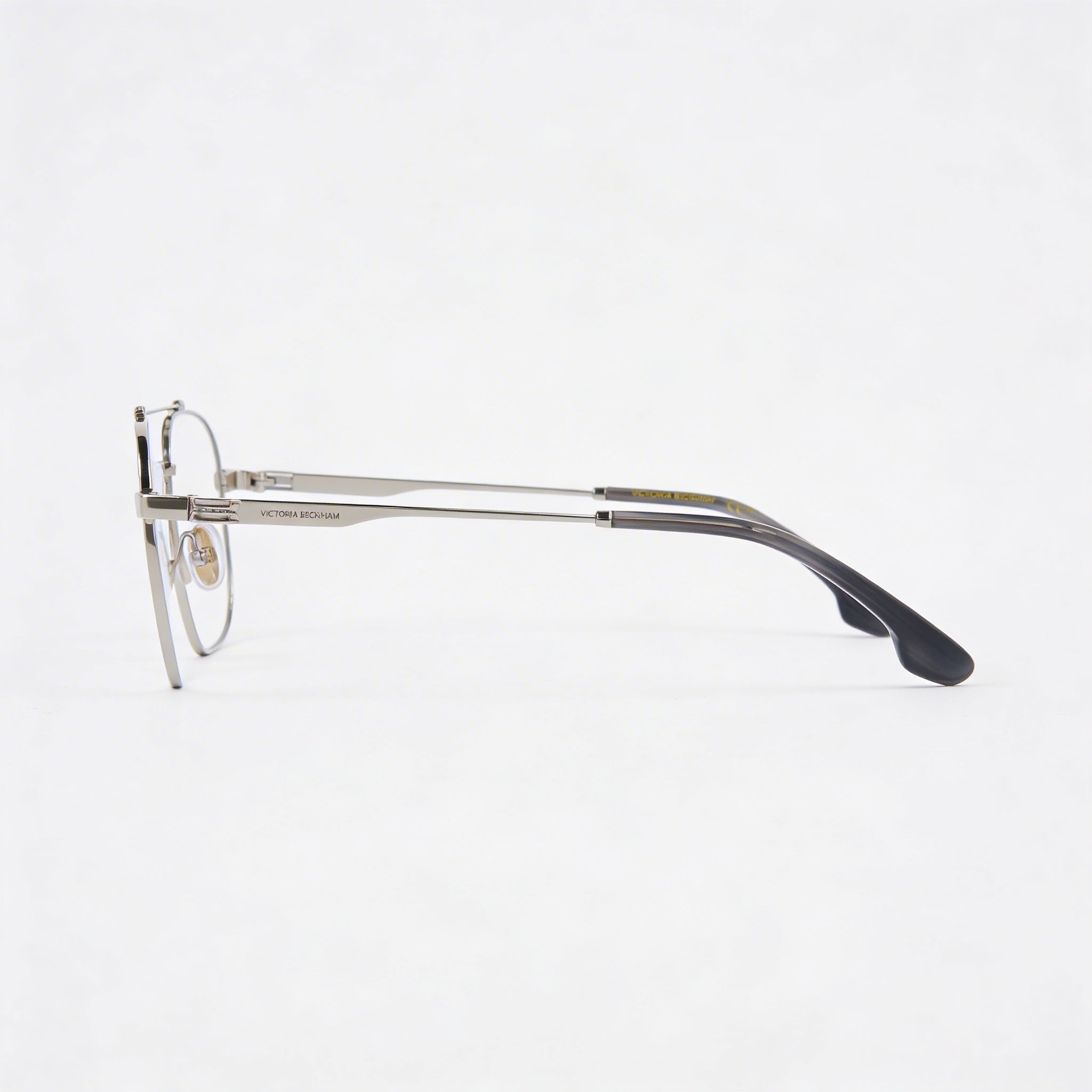 Victoria Beckham Vb2138 Montura Óptica Plateada para Mujer con Cristales de Demostración Transparentes, Aptas para Receta, Talla 56-16-140, Photo 3