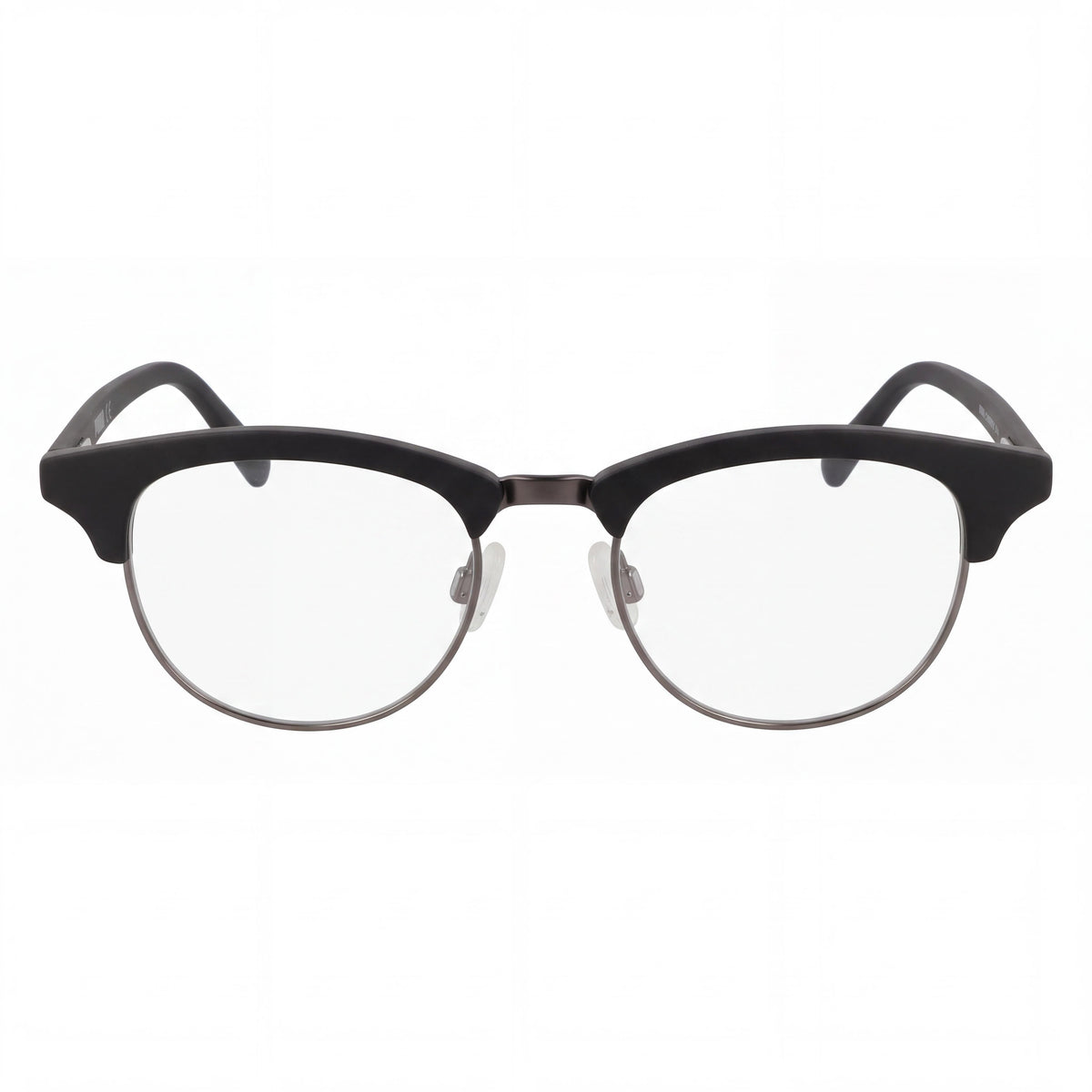 Montura óptica para mujer PUMA con marco redondo/ovalado de plástico transparente negro, lentes no graduadas, 50 mm, Photo 2