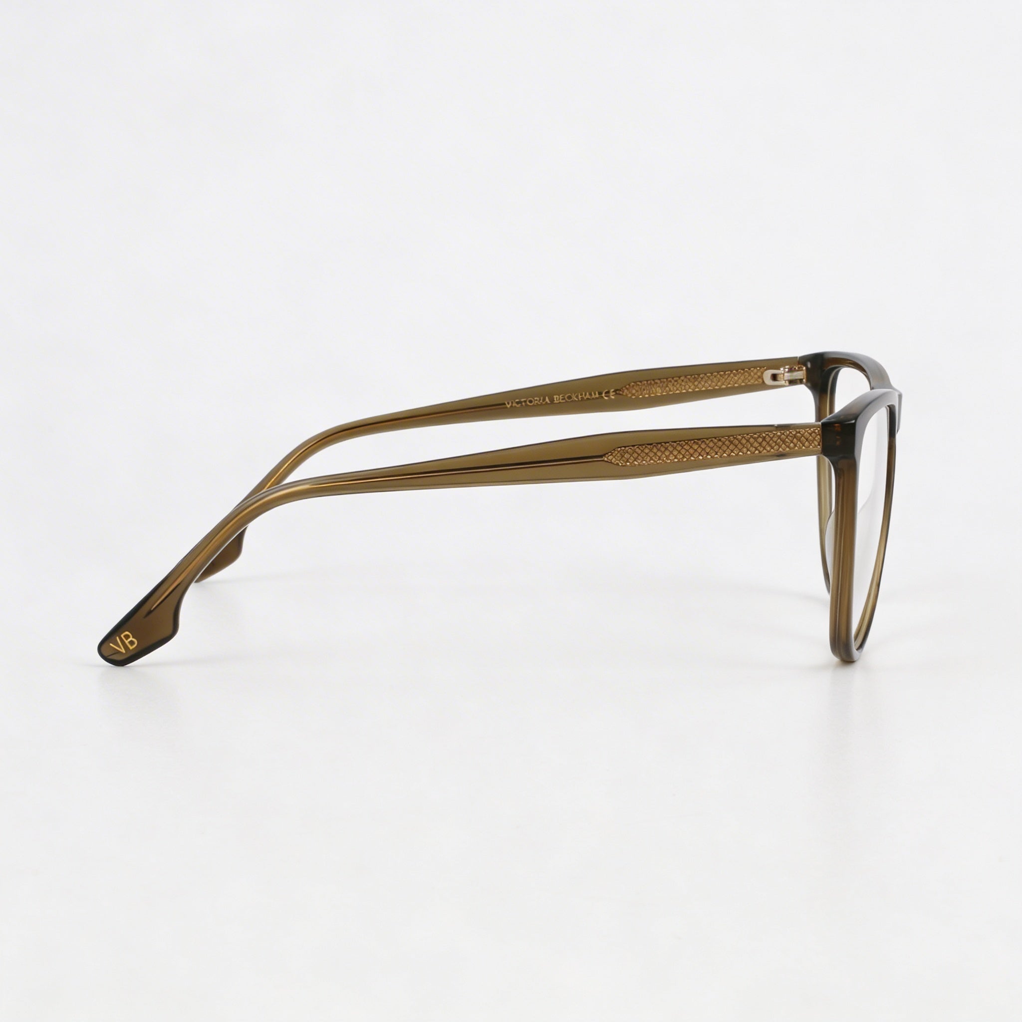 Monturas de gafas ópticas graduadas de mujer Victoria Beckham Vb2672 color caqui con lentes de 56 mm, puente de 15 mm y varillas de 140 mm, Photo 3