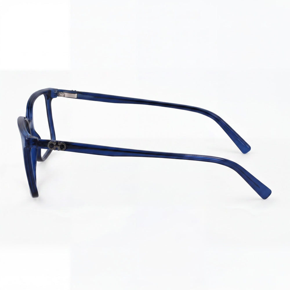 Salvatore Ferragamo Sf2954 Men's Acetate Optical Eyeglasses in Crystal Navy with Polycarbonate Lenses, 54mm