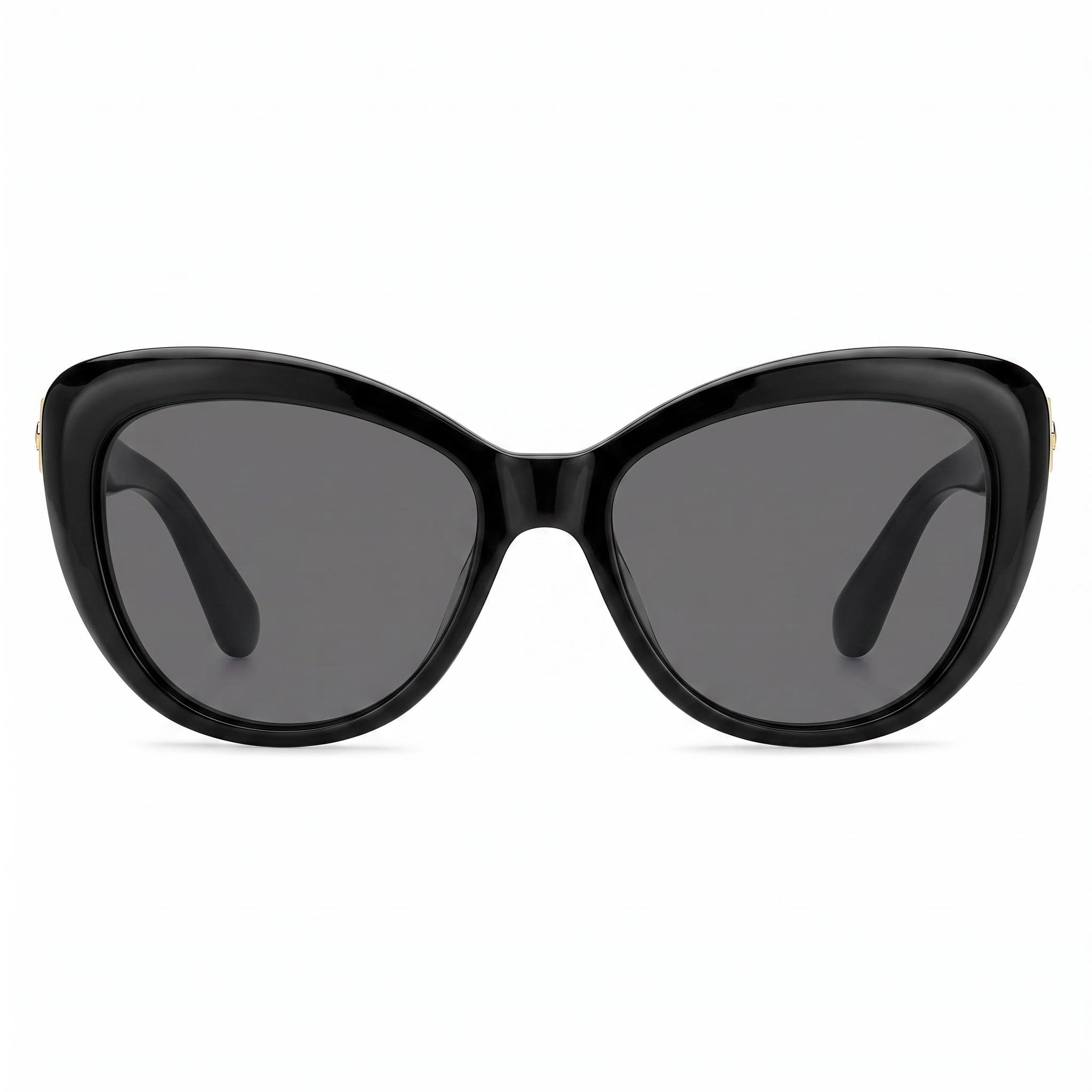 Gafas de sol Kate Spade New York Emmalynn/S para mujer, de plástico negro, polarizadas, grises, con protección UV 100 %, 54 mm, Photo 2