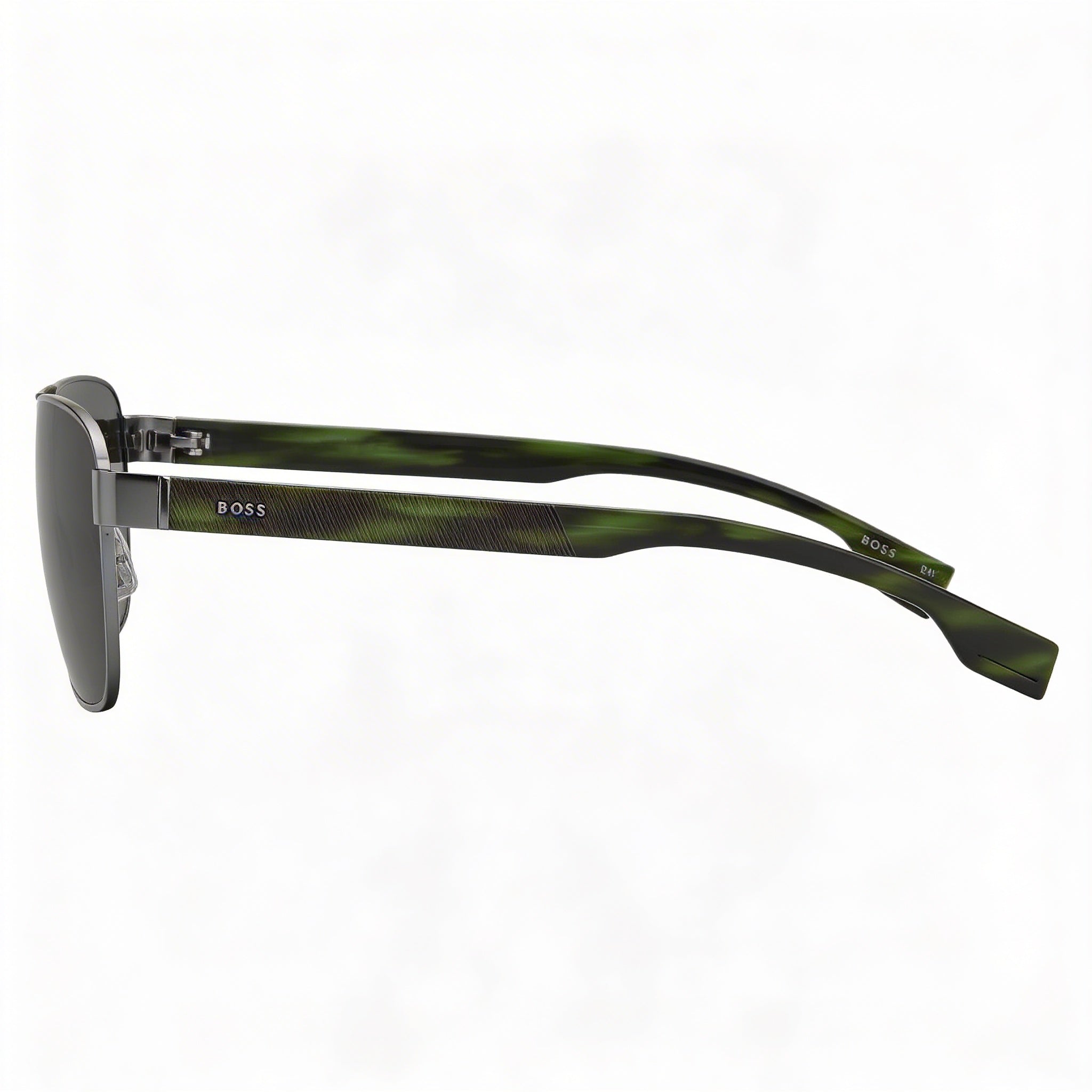 Gafas de sol de hombre Hugo Boss BOSS 1240/S clásicas con montura de aleación de rutenio oscuro y protección UV de 60 mm, Photo 3