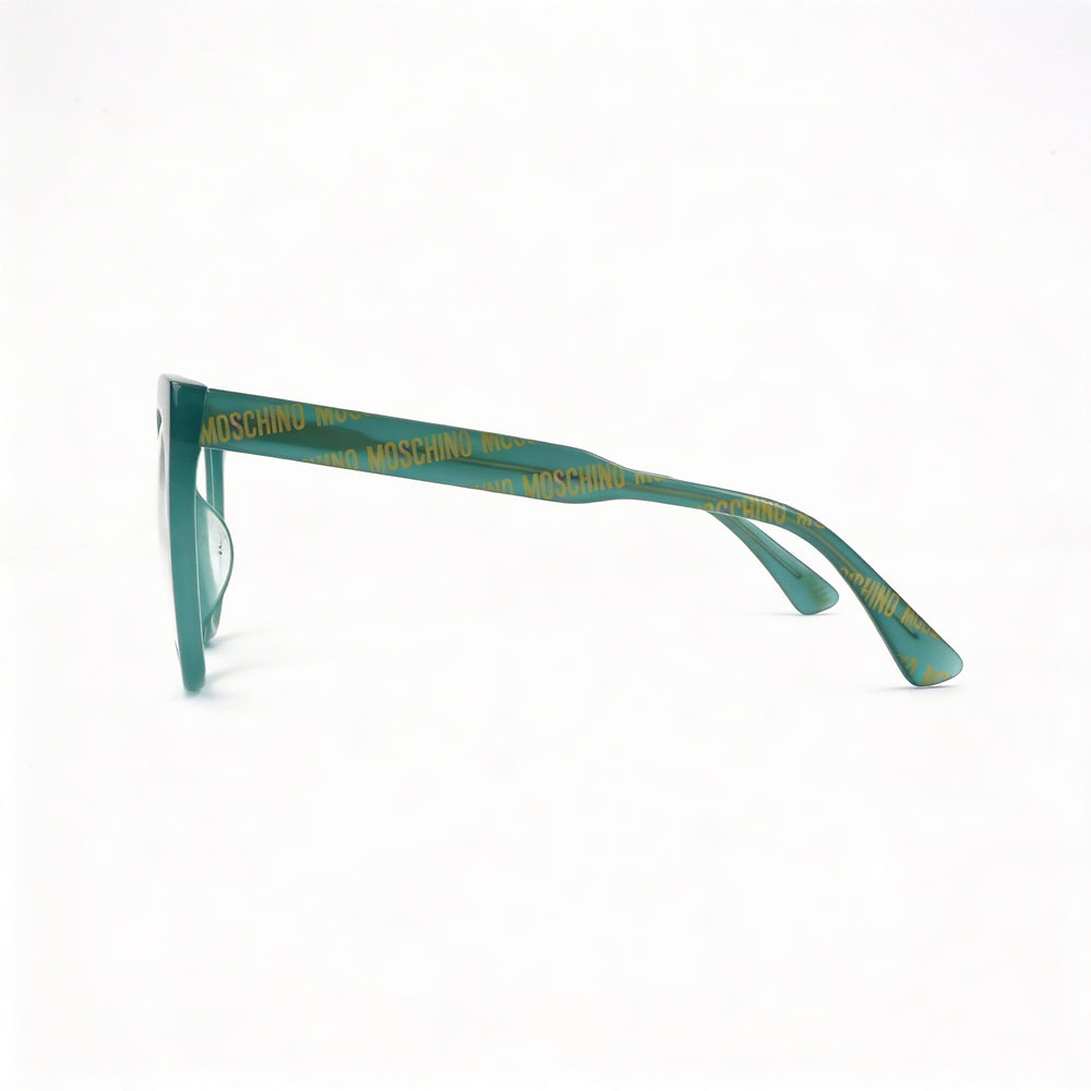 Gafas Moschino Modern Collection para mujer con montura de plástico verde y lentes de policarbonato verde - 51 mm