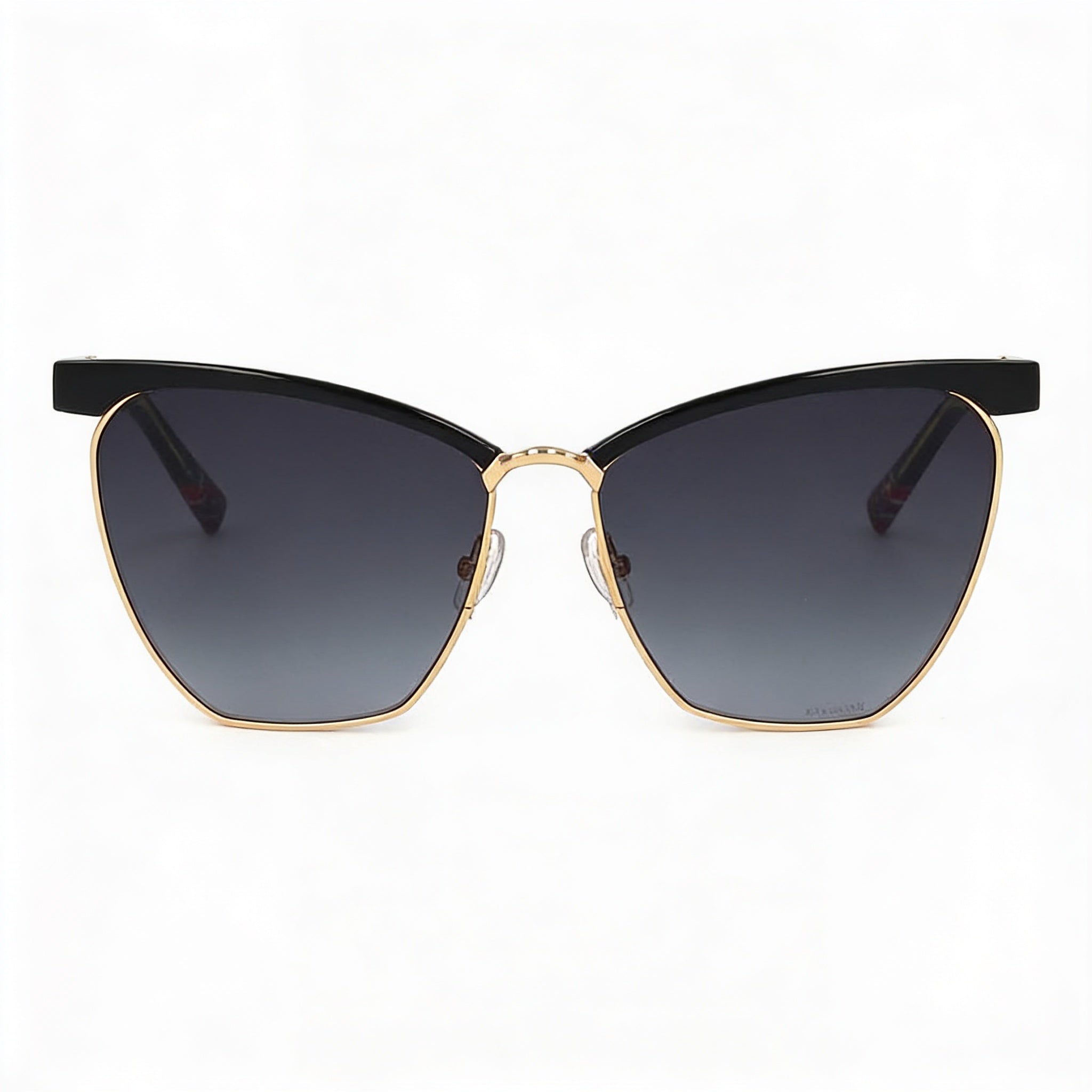 Gafas de sol M Missoni para mujer, montura metálica con degradado negro y dorado, cuadradas, con protección UV, 60 mm, Photo 1