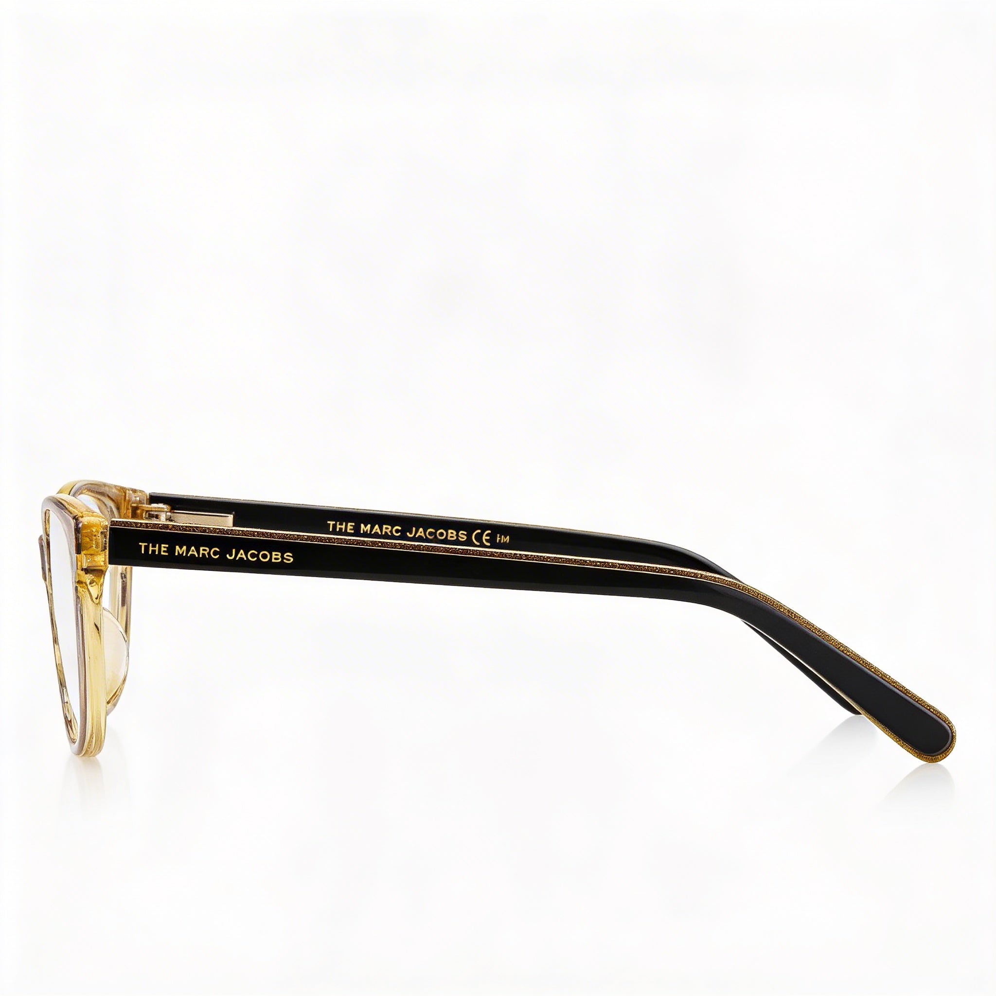 Marc Jacobs Marc 462 Women's Full-Rim Cat-Eye Brown Titanium Clear Lens Eyeglasses 51mm, Photo 3