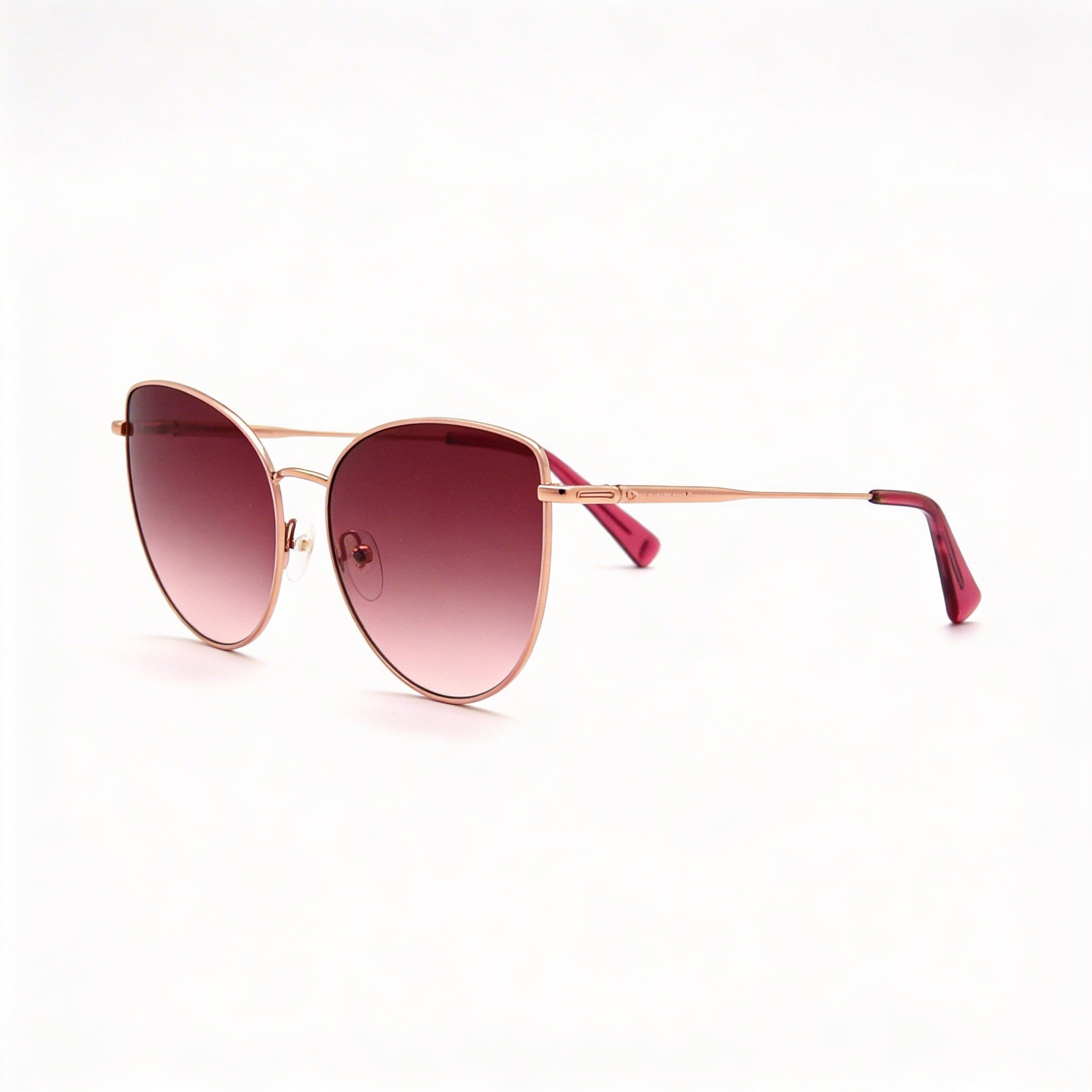 Gafas de sol Longchamp LO158S para mujer, estilo ojo de gato, metal, oro rosa, protección UV, 60 mm, Photo 3