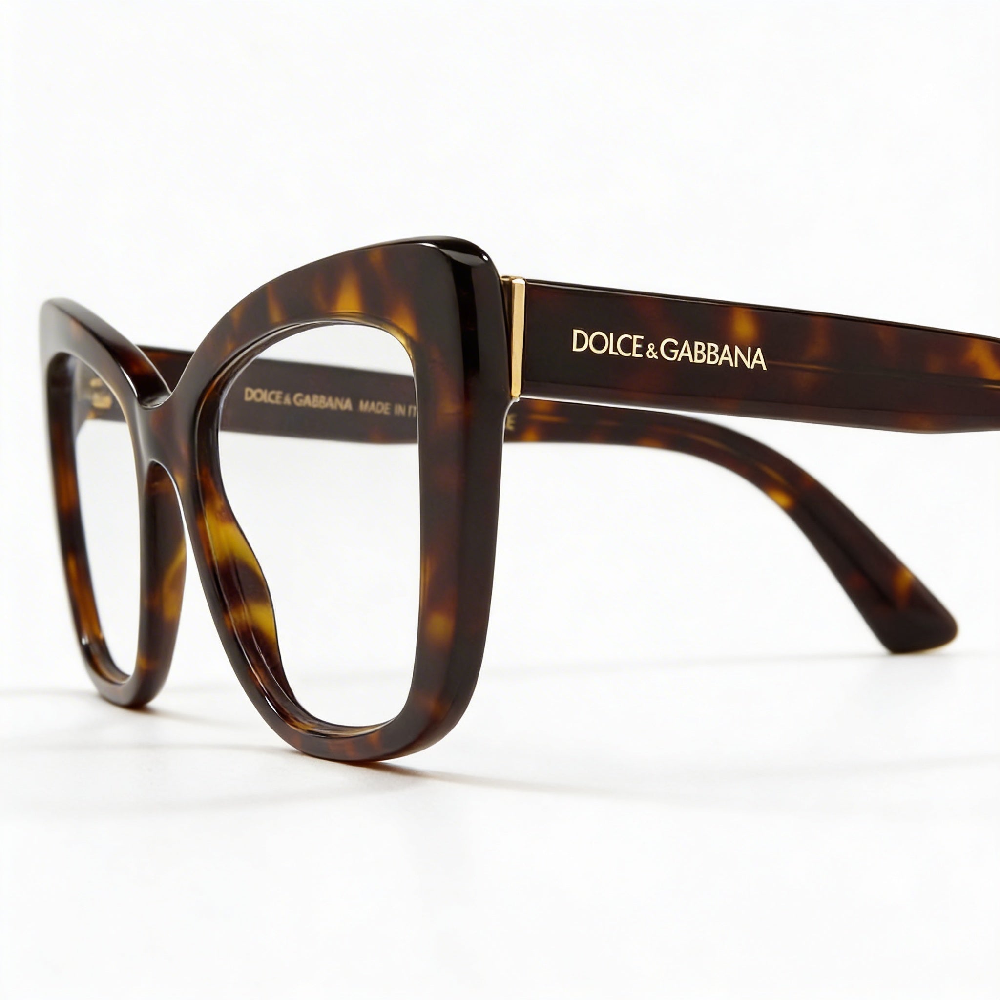 Dolce & Gabbana Dg 3308 Women's Havana Acetate Eyeglasses Frame, Clear Lens Compatible, 53mm Lens Width, Photo 2