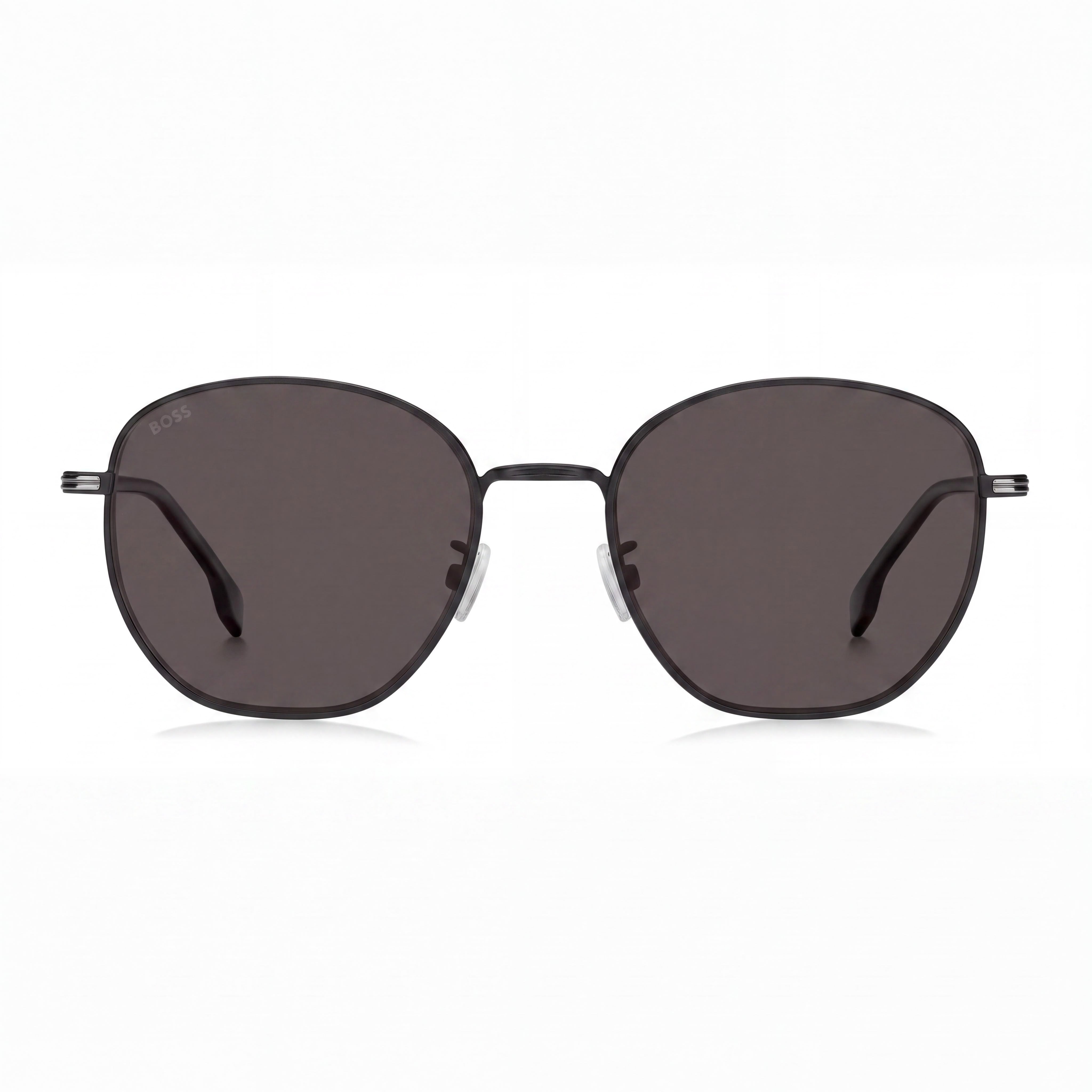 Hugo Boss 206838 Casual Women's Matt Black Stainless Steel Frame Polycarbonate Lens UV Protection Sunglasses 56mm, Photo 2